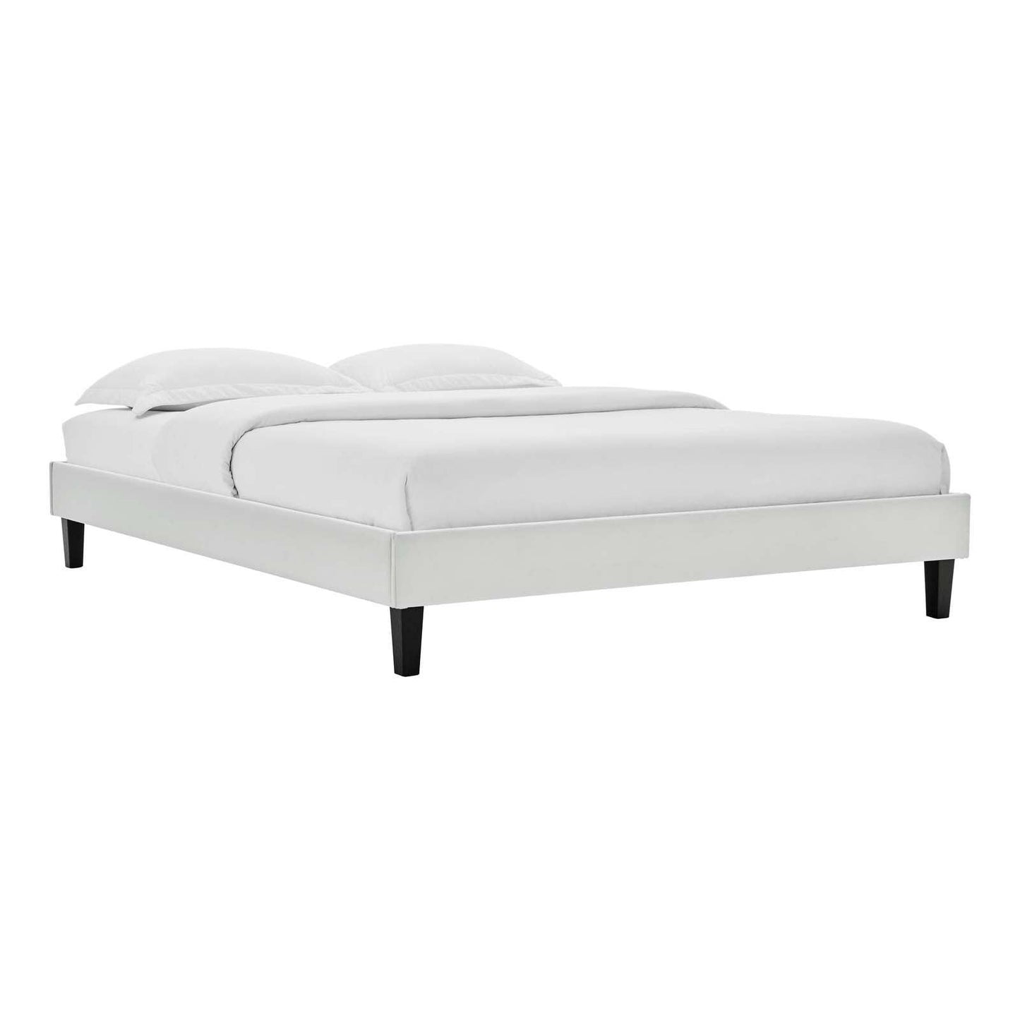 Modway Reign Queen Performance Velvet Platform Bed Frame FredCo