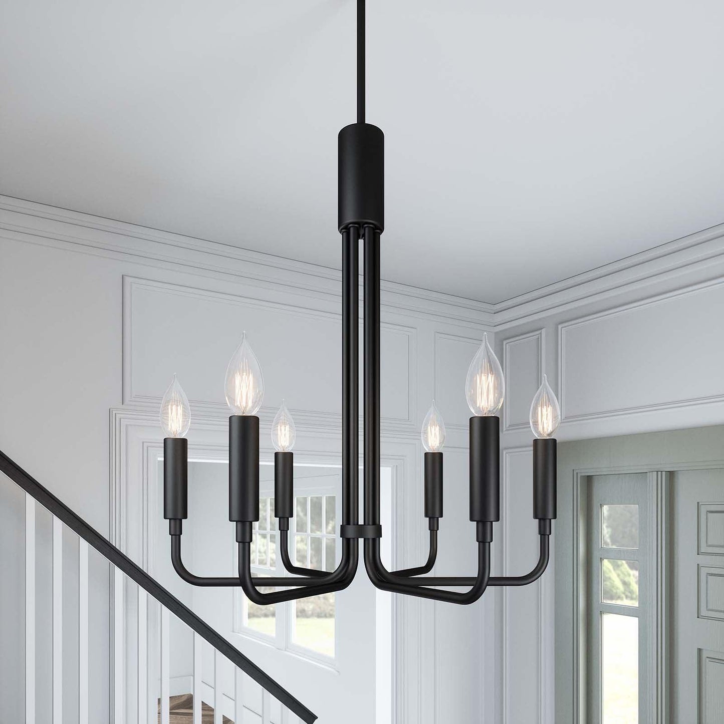 Modway Rekindle 6-Light Chandelier FredCo
