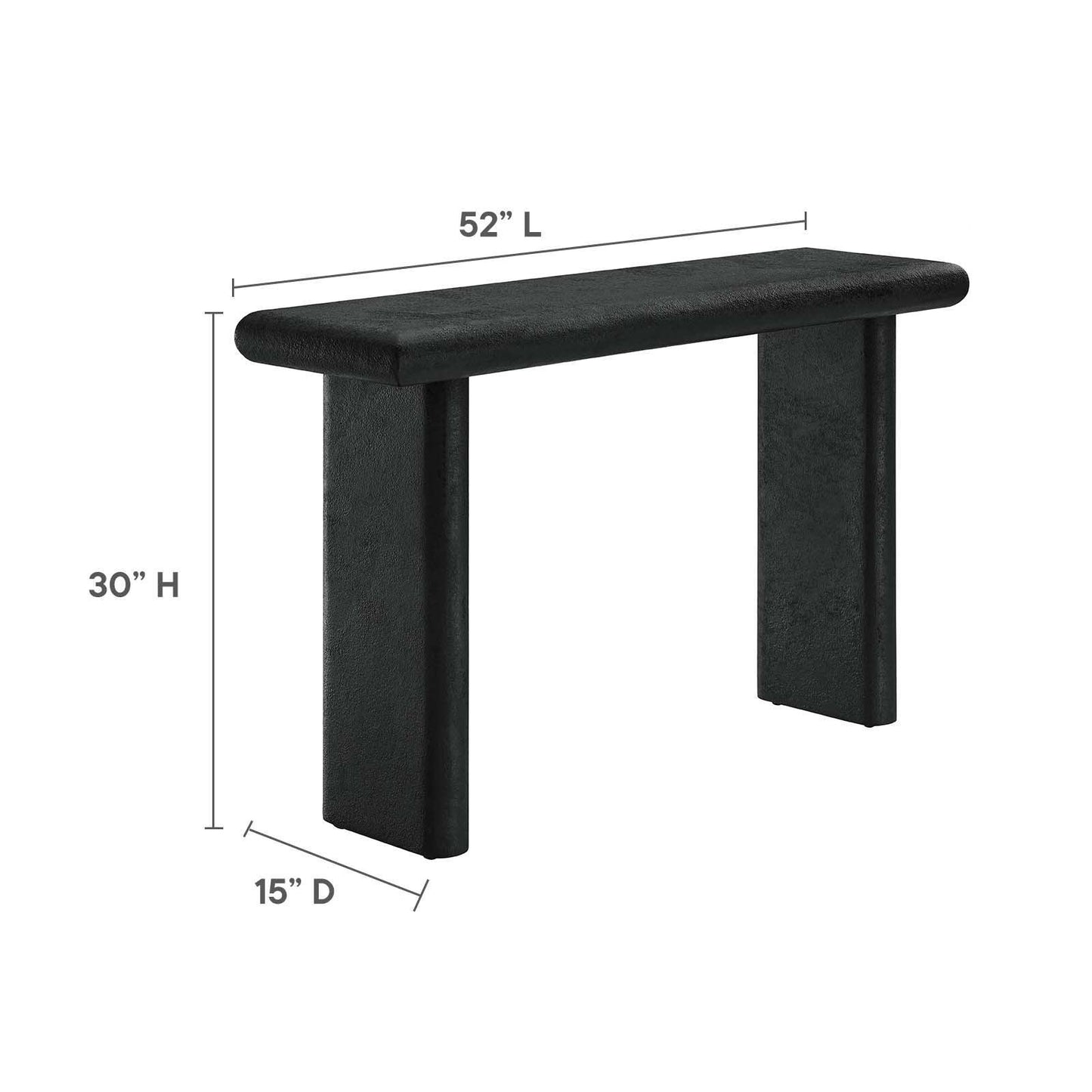 Modway Relic Concrete Textured Console Table, EEI-6577 FredCo