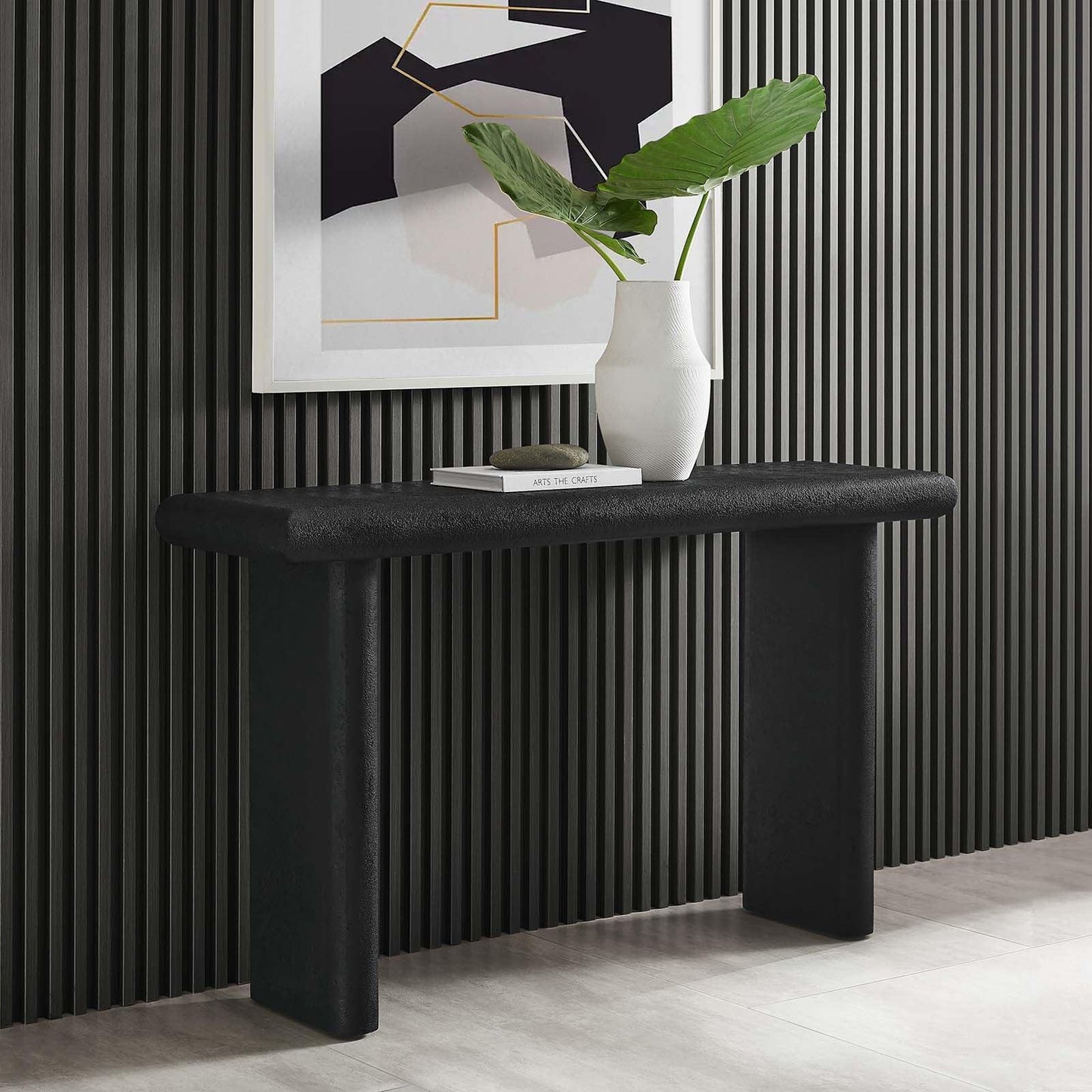 Modway Relic Concrete Textured Console Table, EEI-6577 FredCo