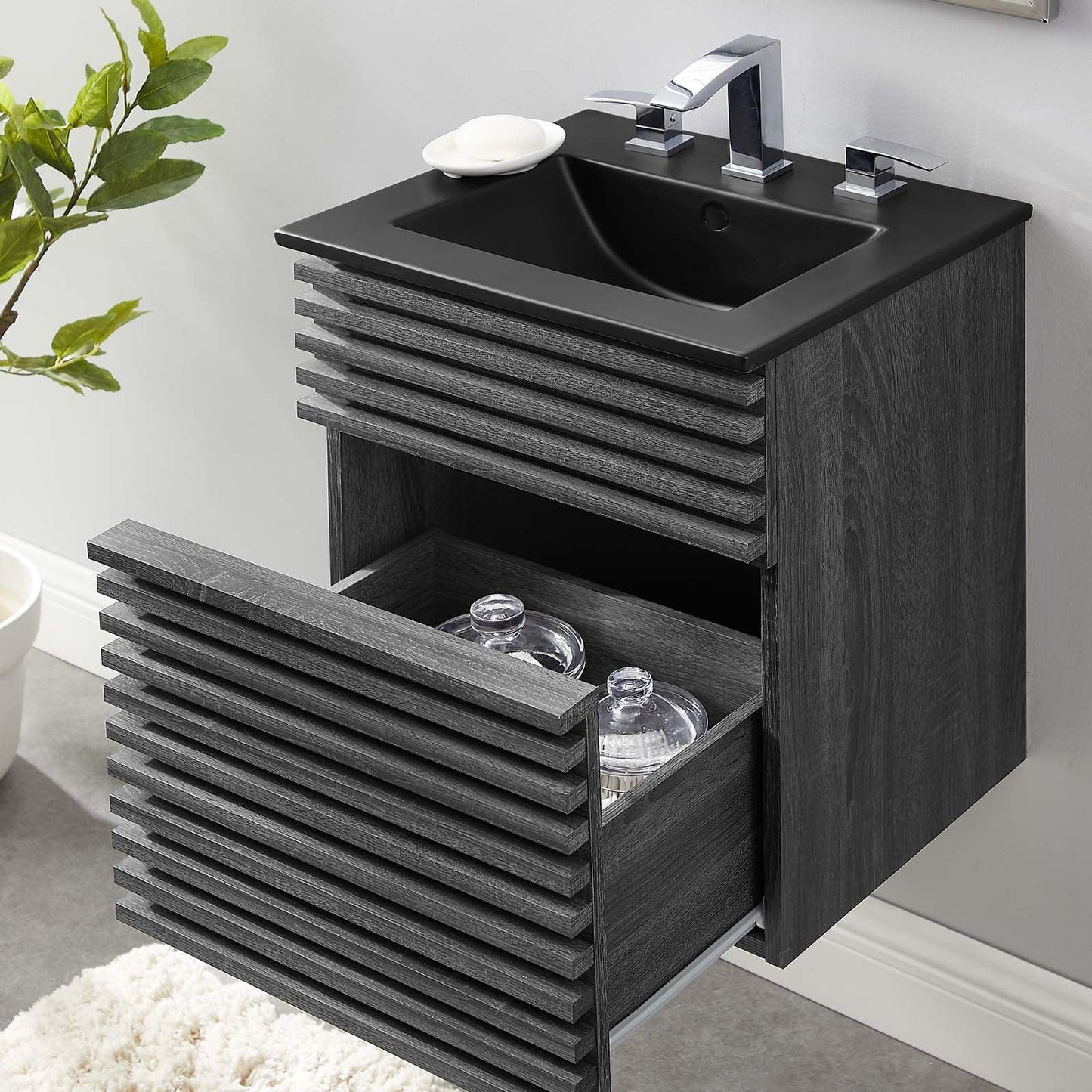 Modway Render 18" Wall-Mount Bathroom Vanity FredCo
