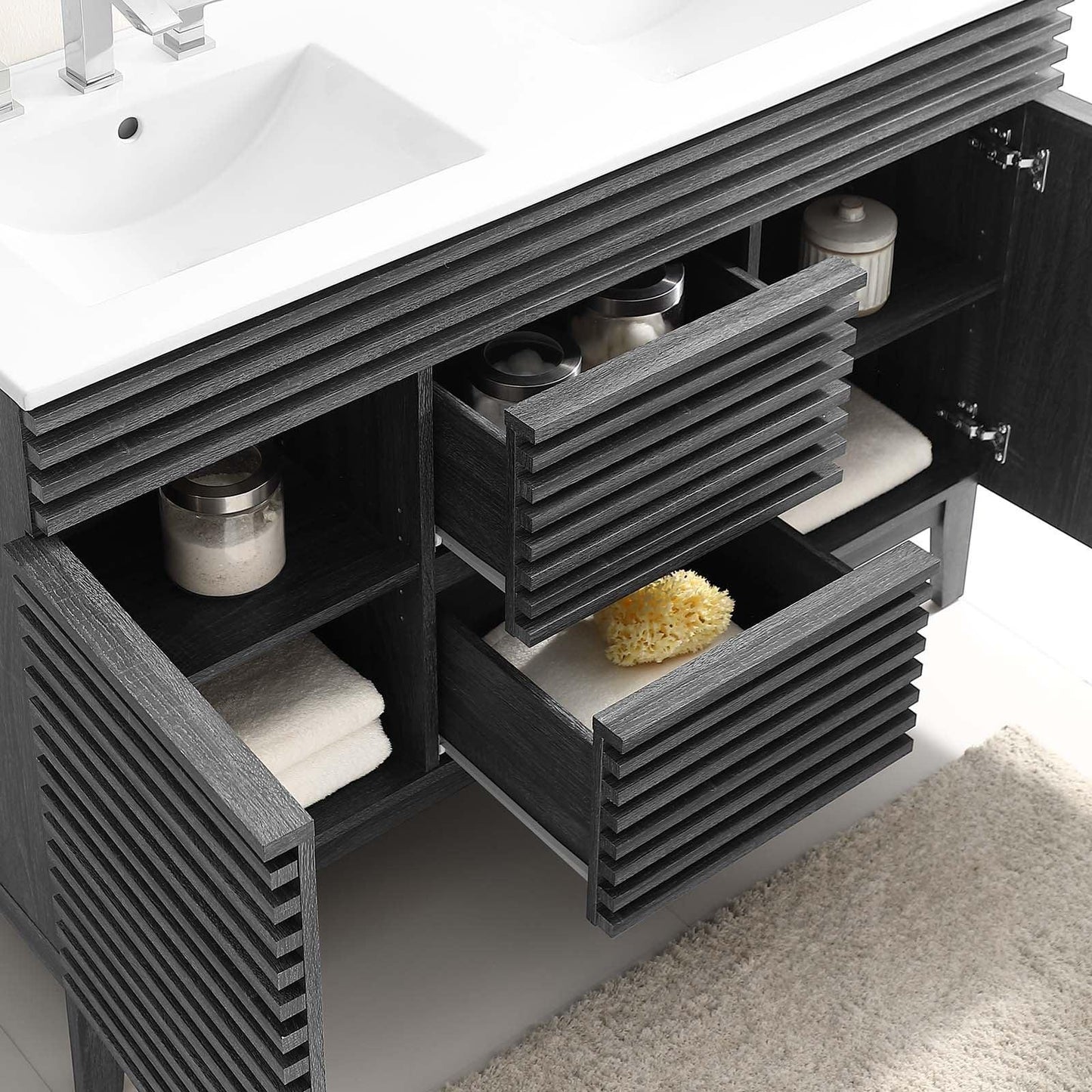Modway Render 48" Double Sink Bathroom Vanity FredCo