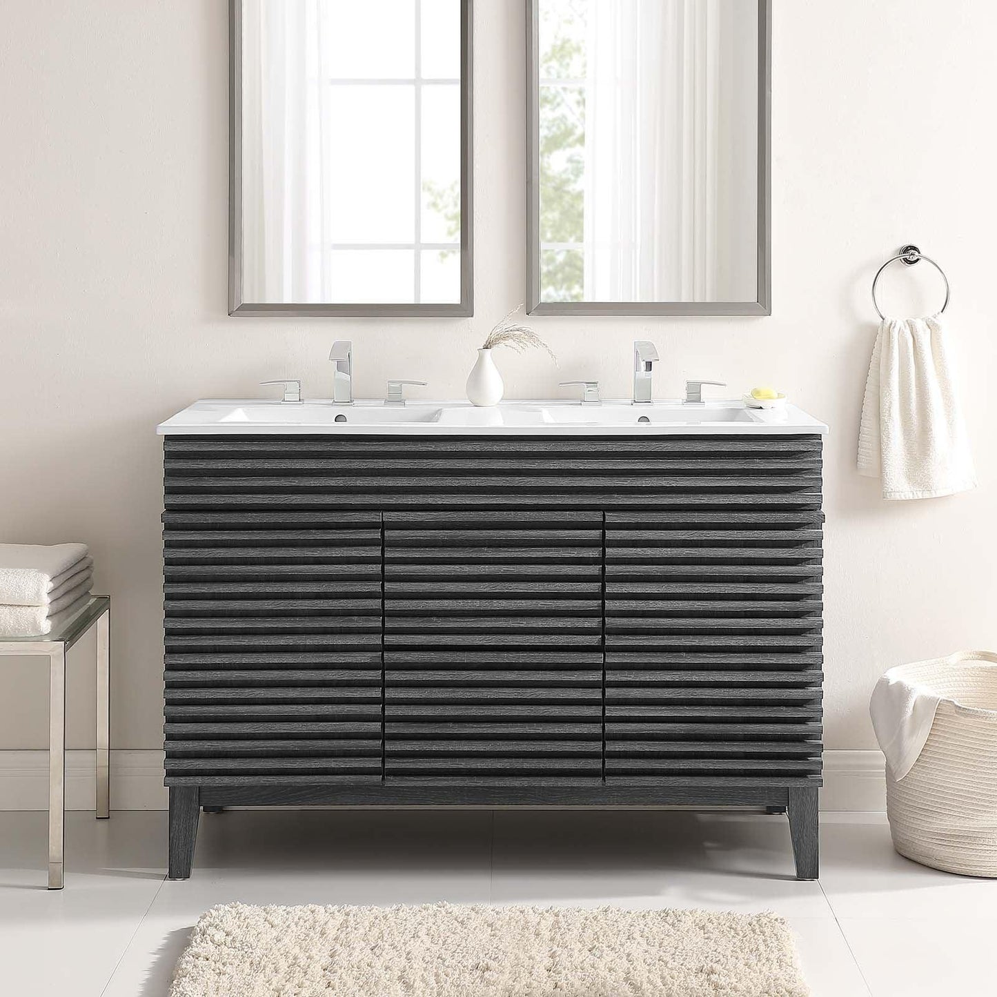 Modway Render 48" Double Sink Bathroom Vanity FredCo
