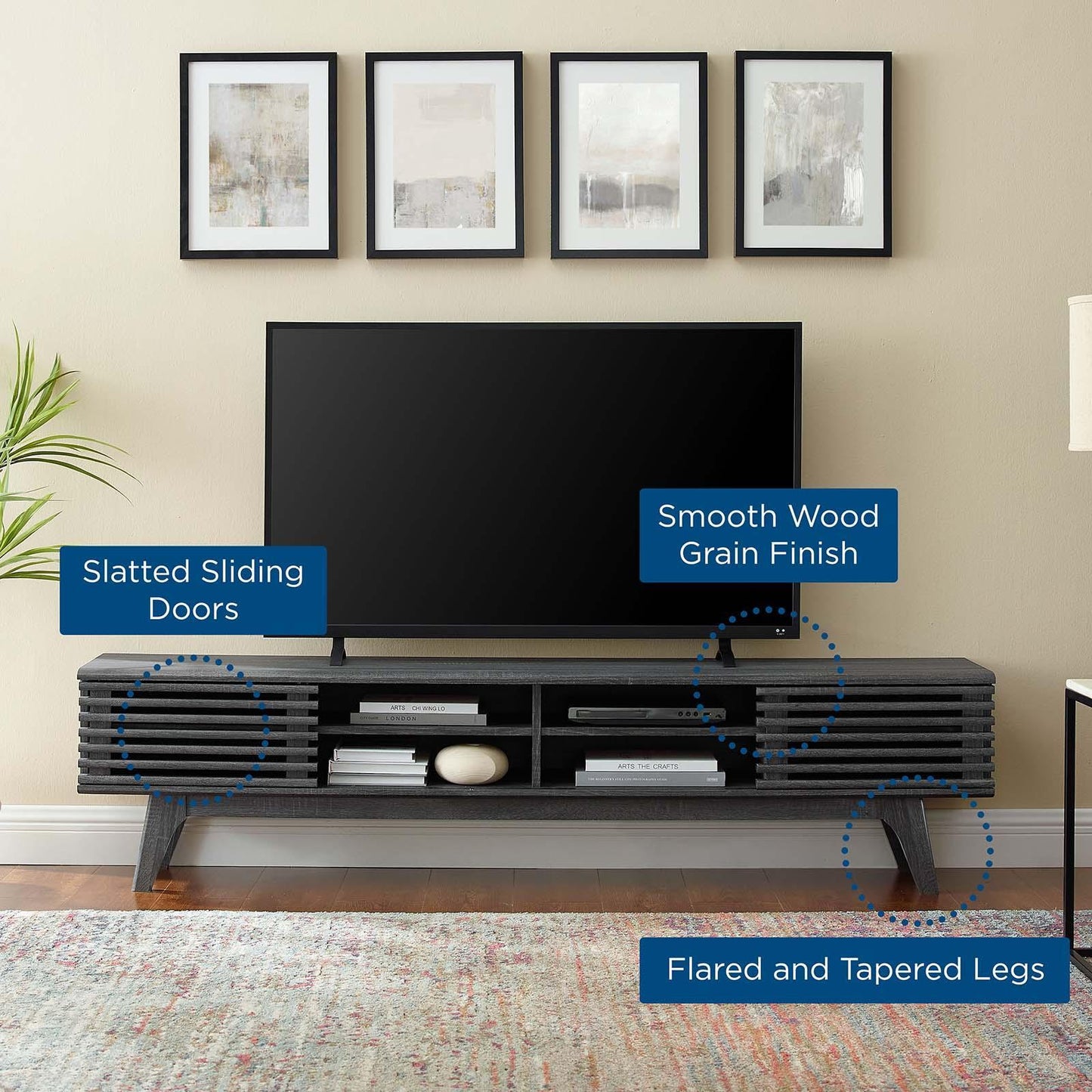 Modway Render 70" Entertainment Center TV Stand FredCo