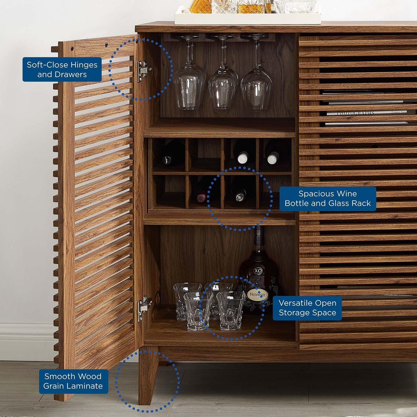 Modway Render Bar Cabinet FredCo