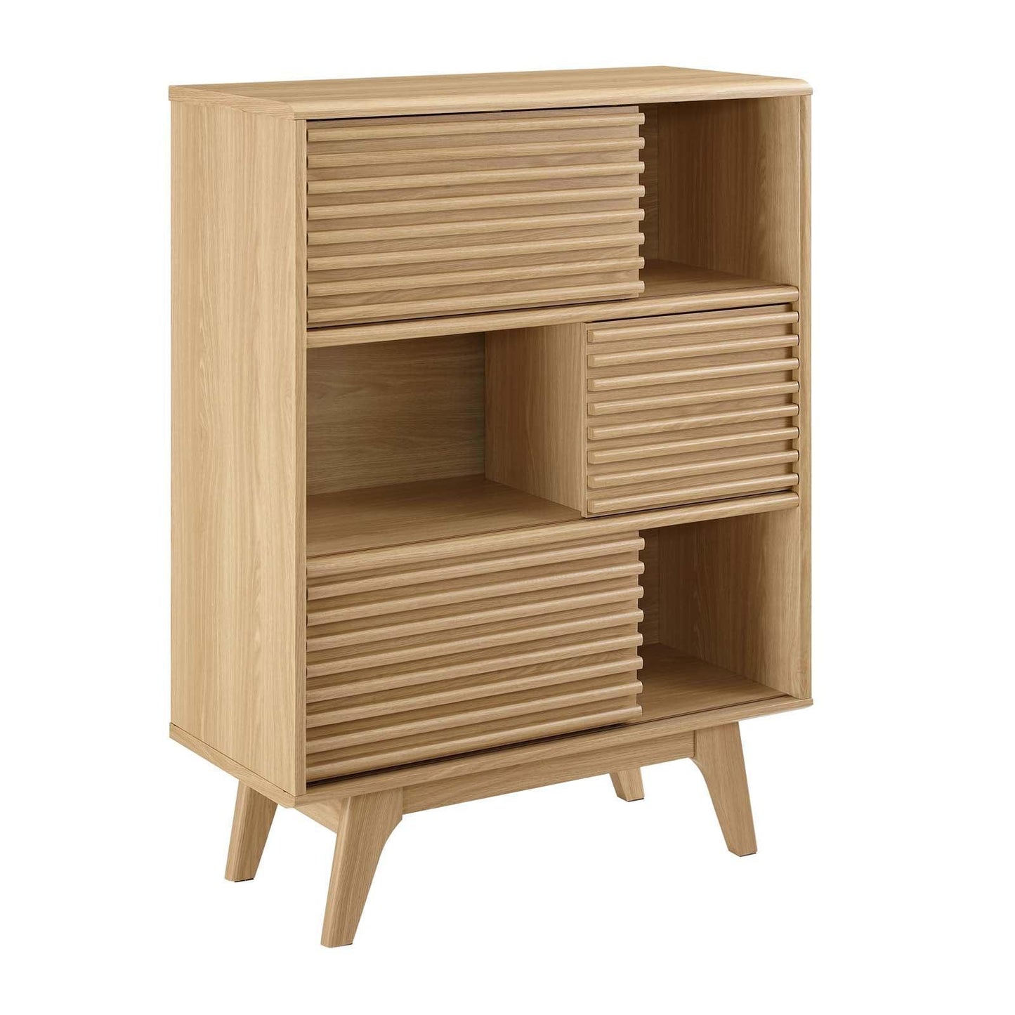 Modway Render Three-Tier Display Storage Cabinet Stand FredCo