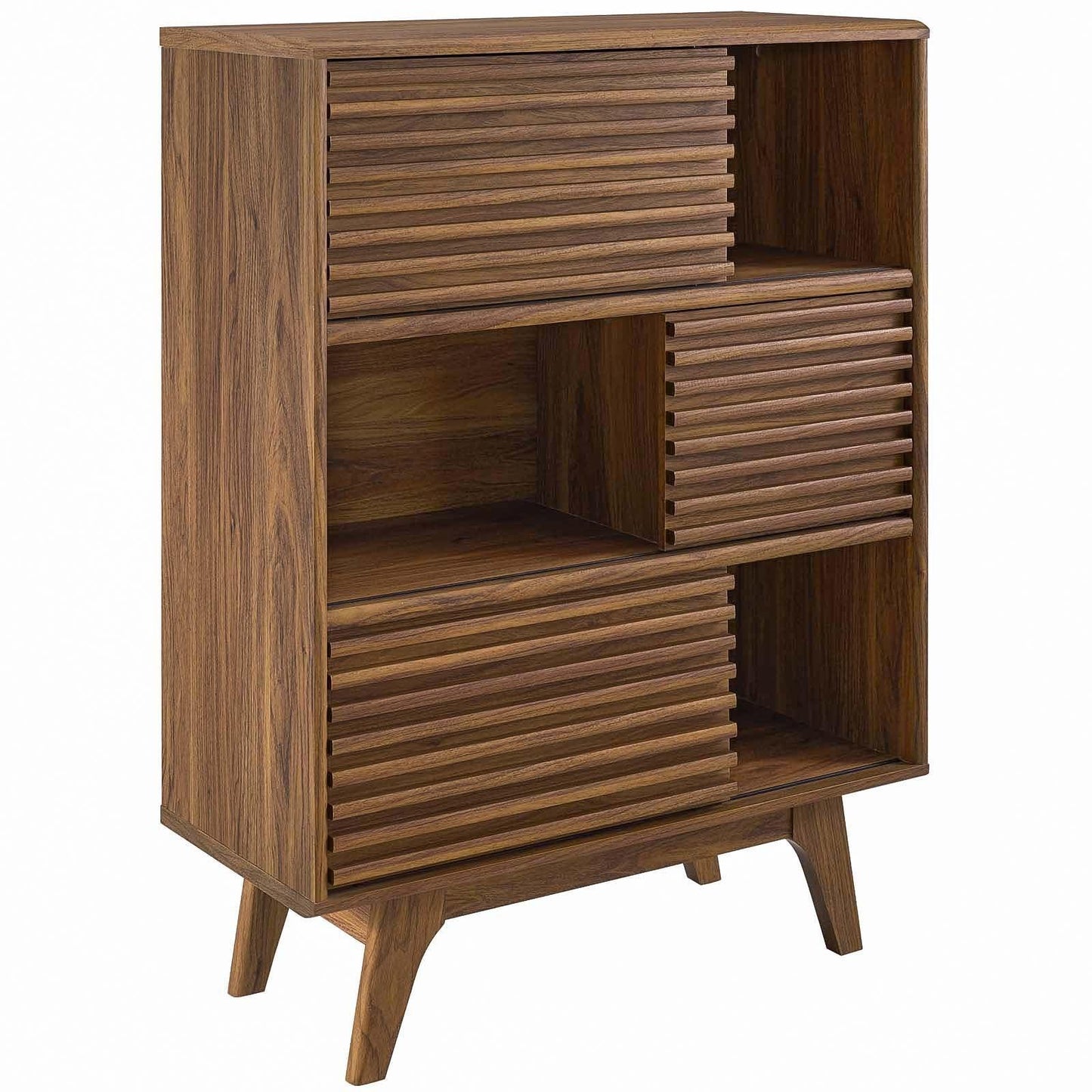 Modway Render Three-Tier Display Storage Cabinet Stand FredCo