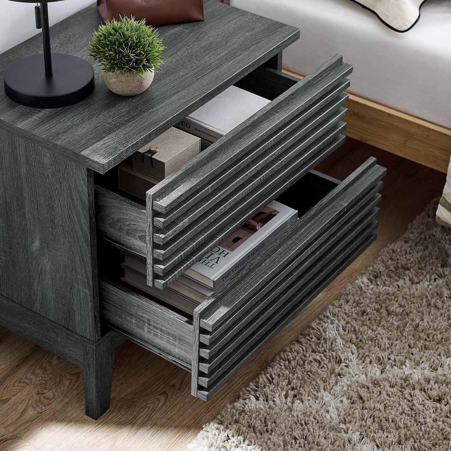 Modway Render Two-Drawer Nightstand FredCo