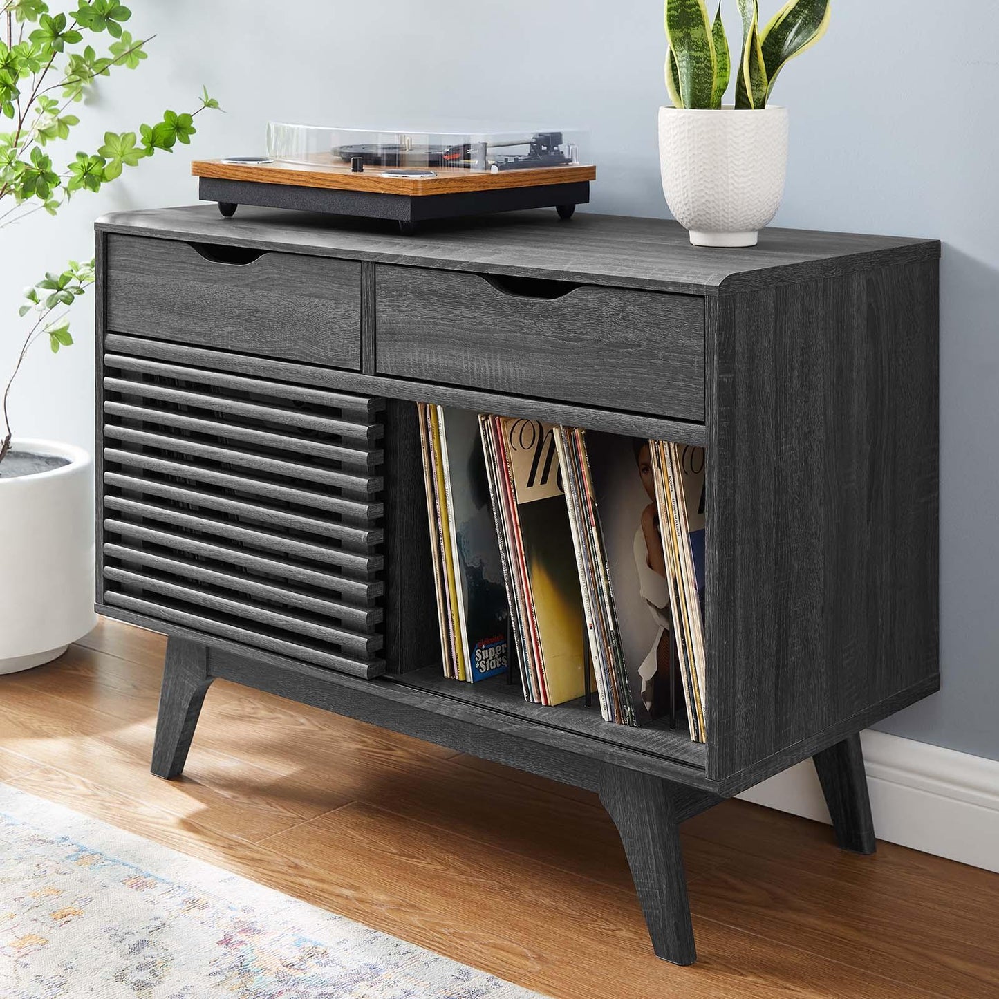 Modway Render Vinyl Record Display Stand FredCo