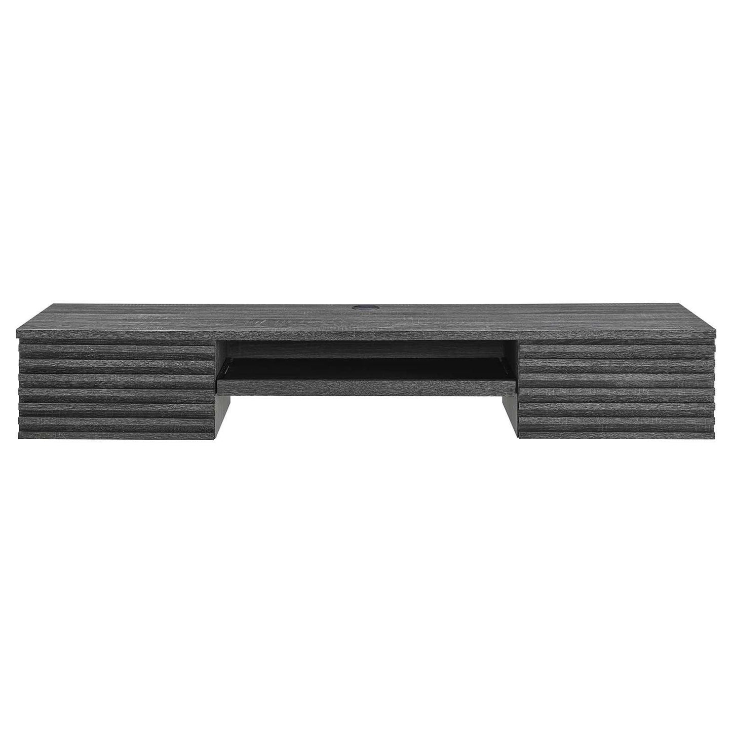 Modway Render Wall Mount Wood Office Desk 60” FredCo
