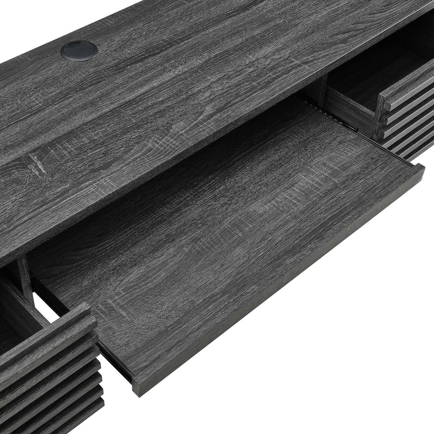Modway Render Wall Mount Wood Office Desk 60” FredCo