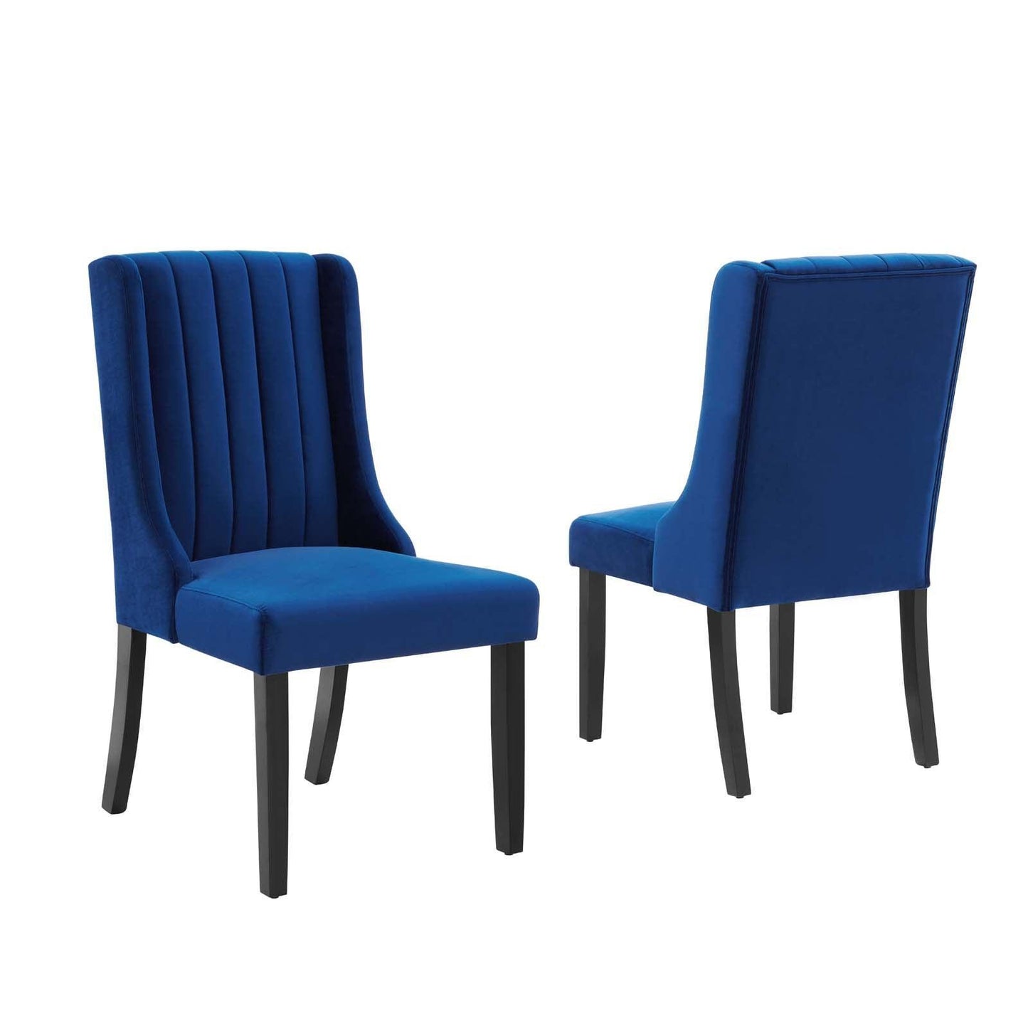 Modway Renew Parsons Performance Velvet Dining Side Chairs - Set of 2 FredCo