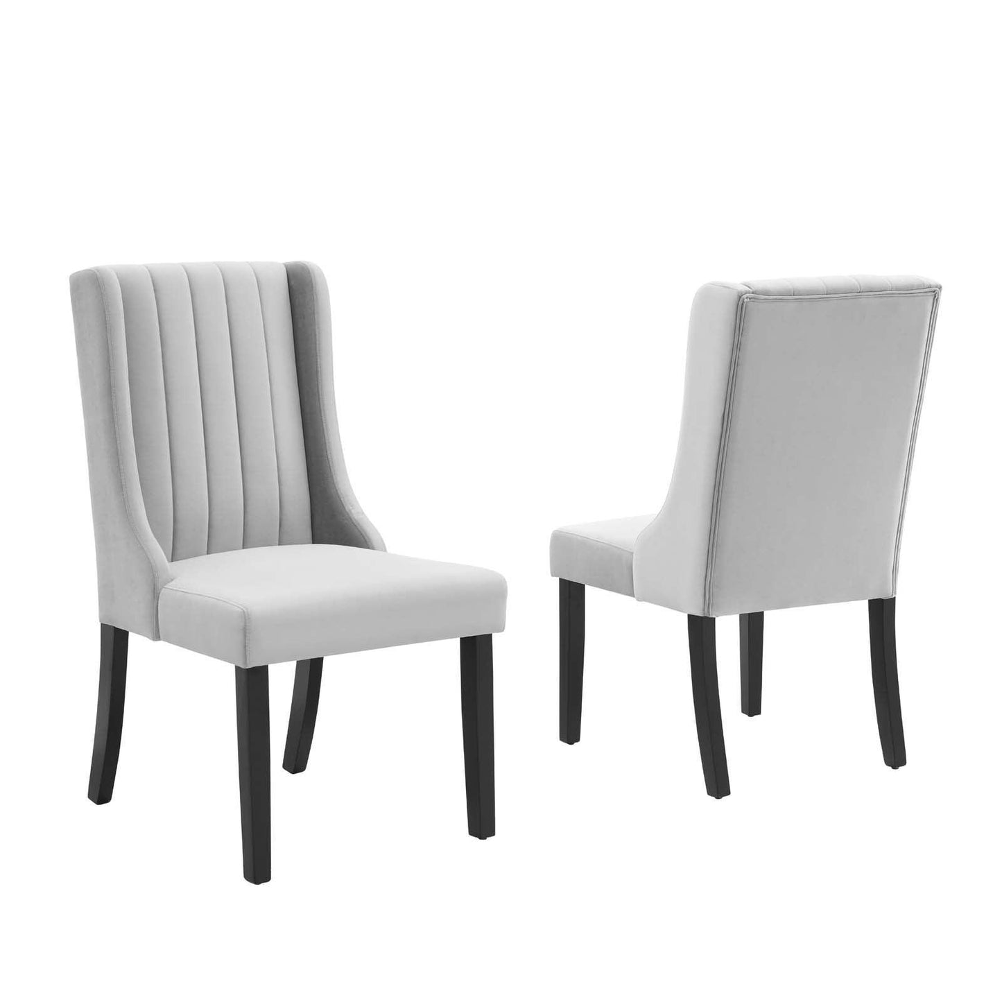 Modway Renew Parsons Performance Velvet Dining Side Chairs - Set of 2 FredCo