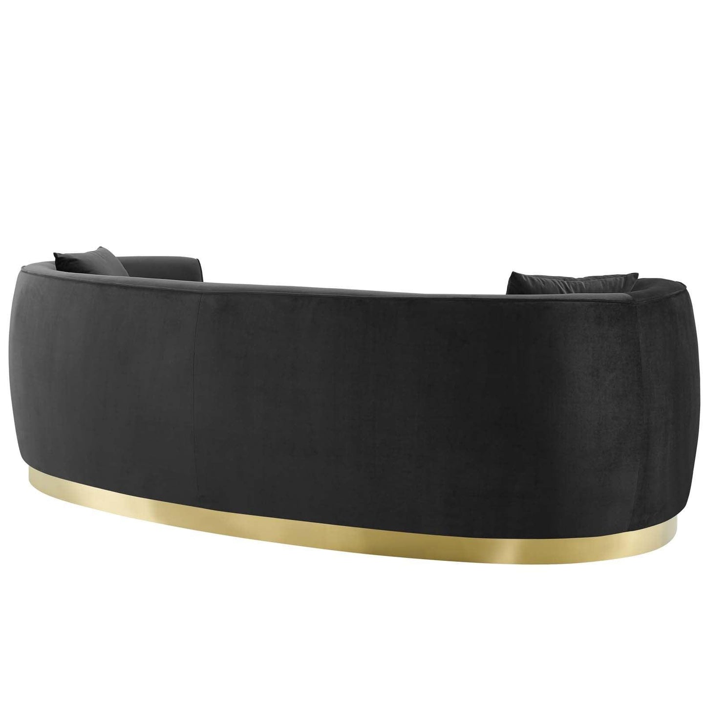 Modway Resolute Curved Performance Velvet Sofa FredCo