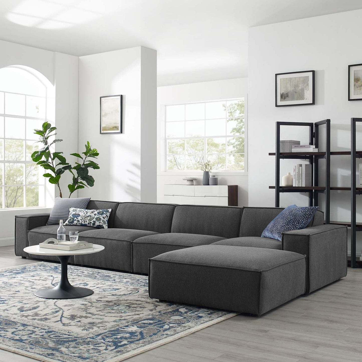 Modway Restore 5-Piece Sectional Sofa FredCo