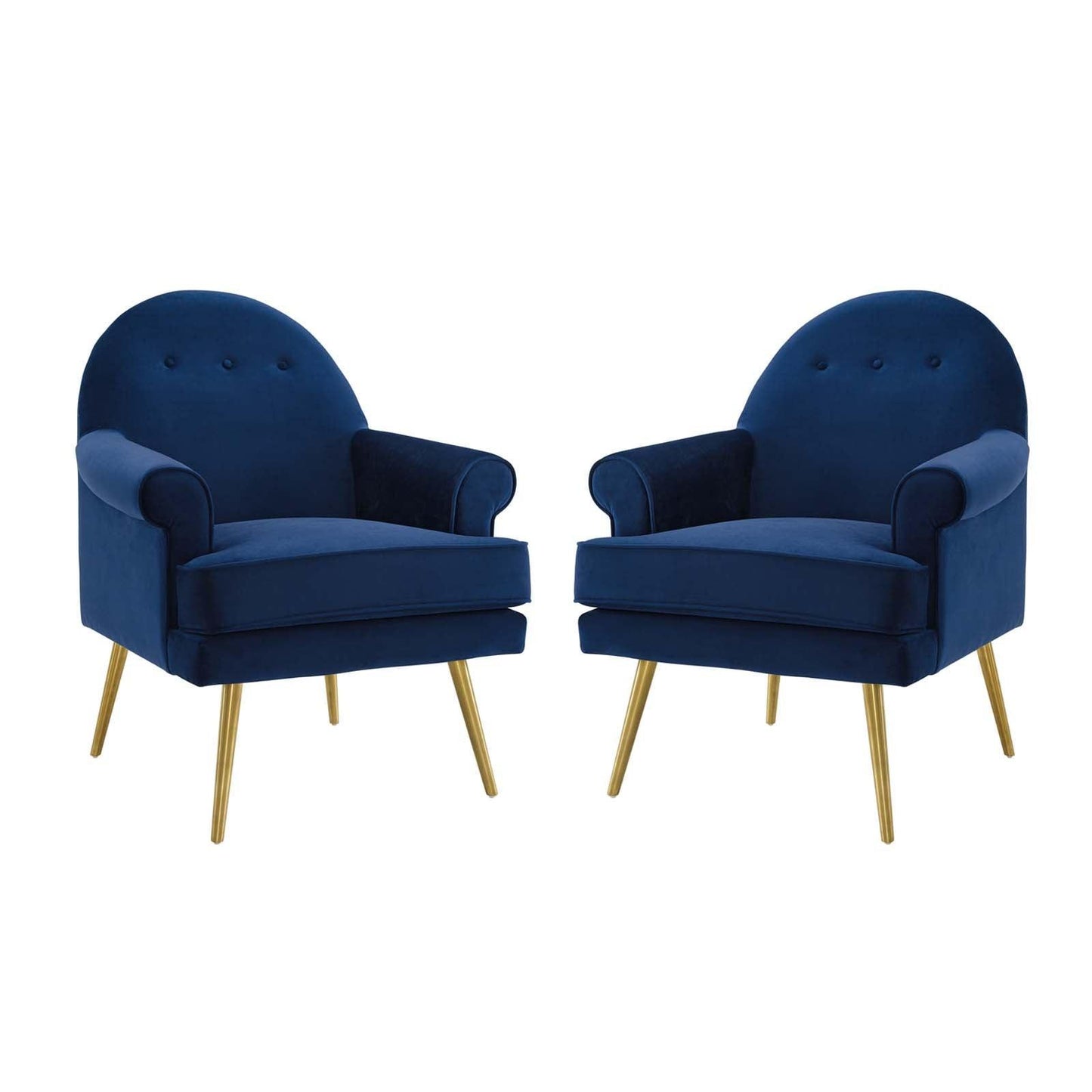 Modway Revive Armchair Performance Velvet Set of 2 FredCo