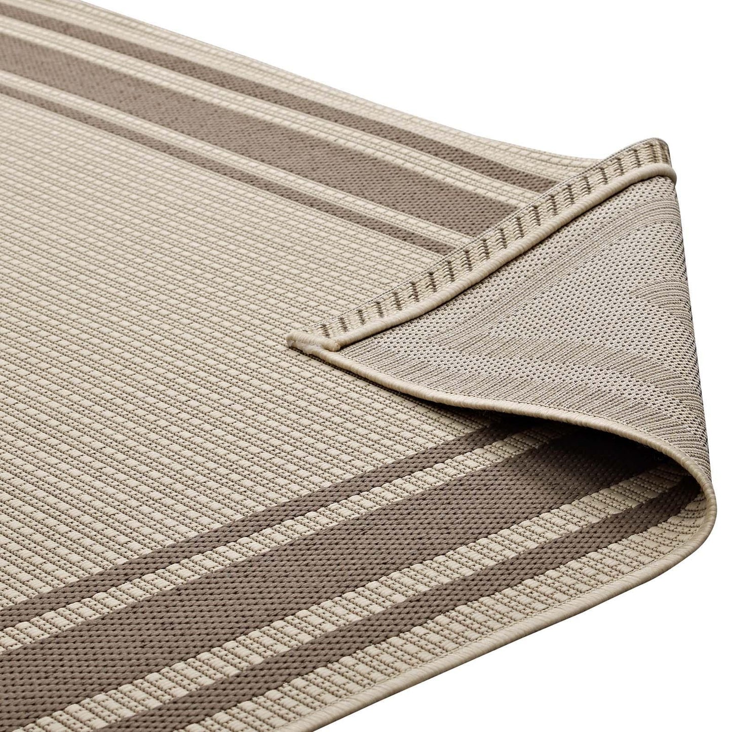 Modway Rim Solid Border Indoor and Outdoor Area Rug FredCo