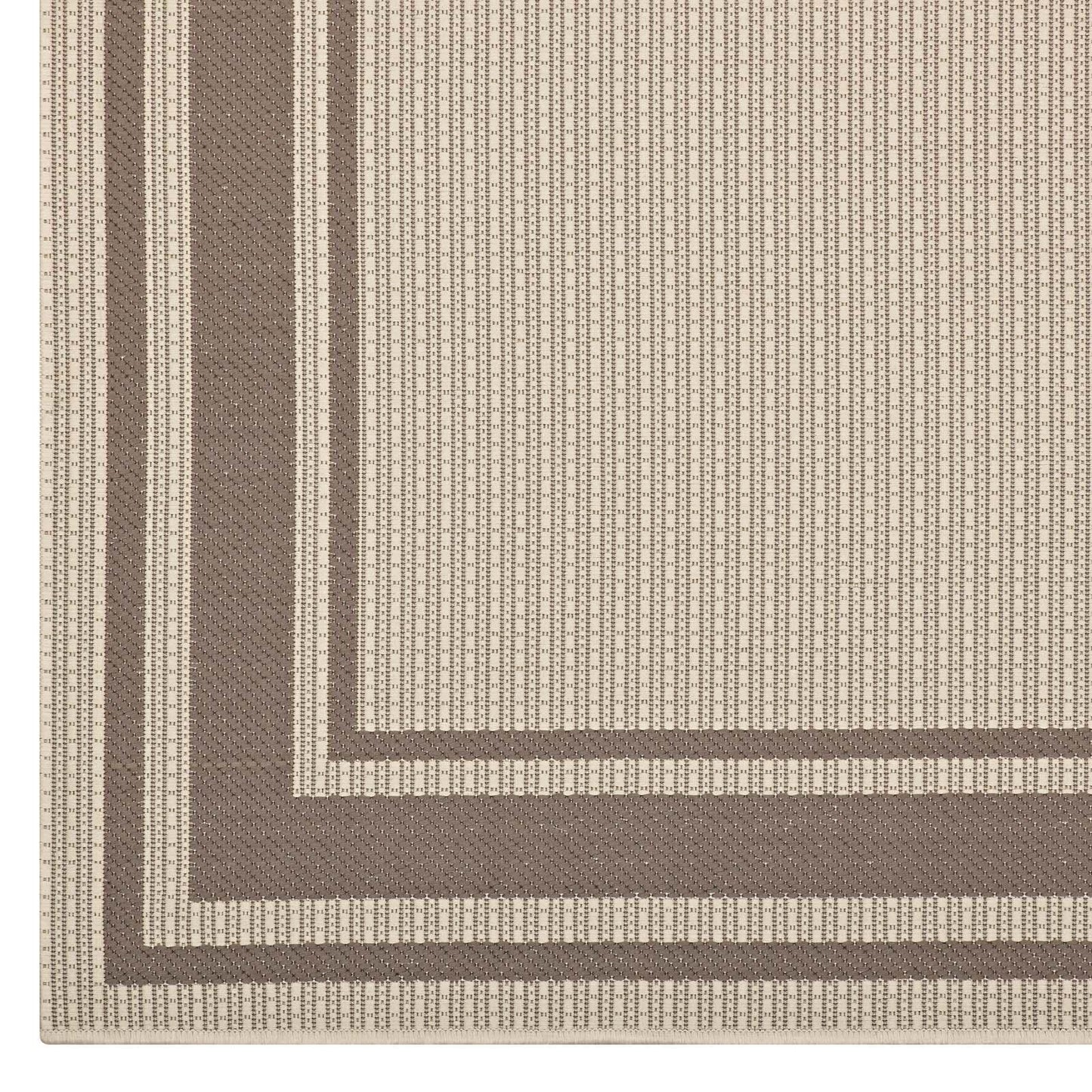 Modway Rim Solid Border Indoor and Outdoor Area Rug FredCo