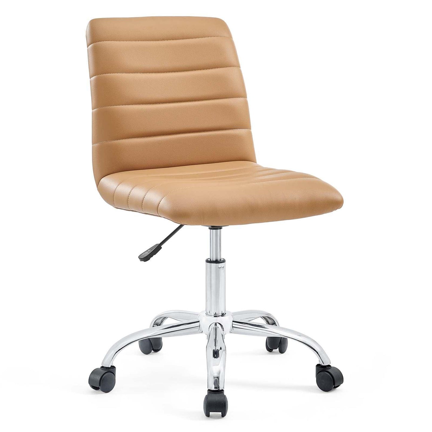 Modway Ripple Armless Mid Back Vinyl Office Chair FredCo