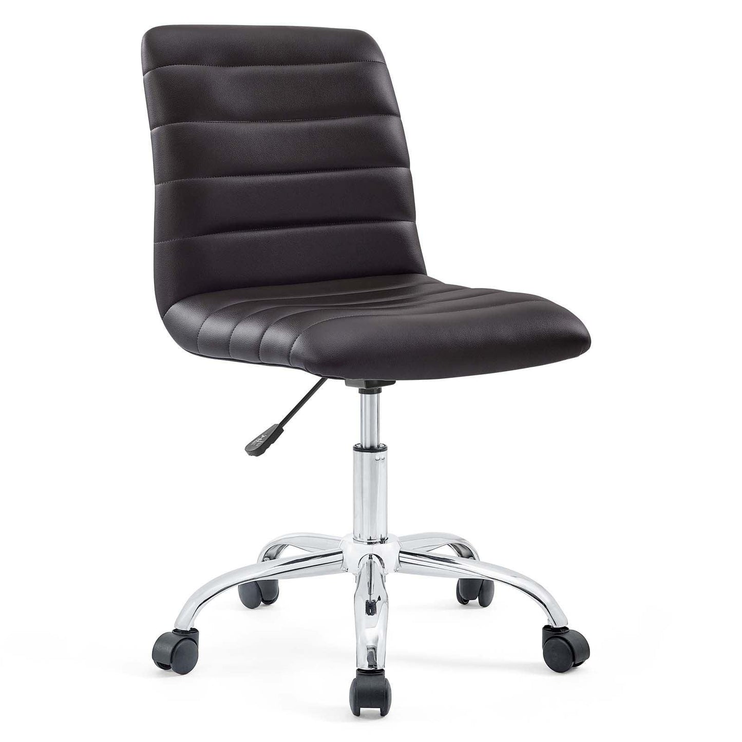 Modway Ripple Armless Mid Back Vinyl Office Chair FredCo