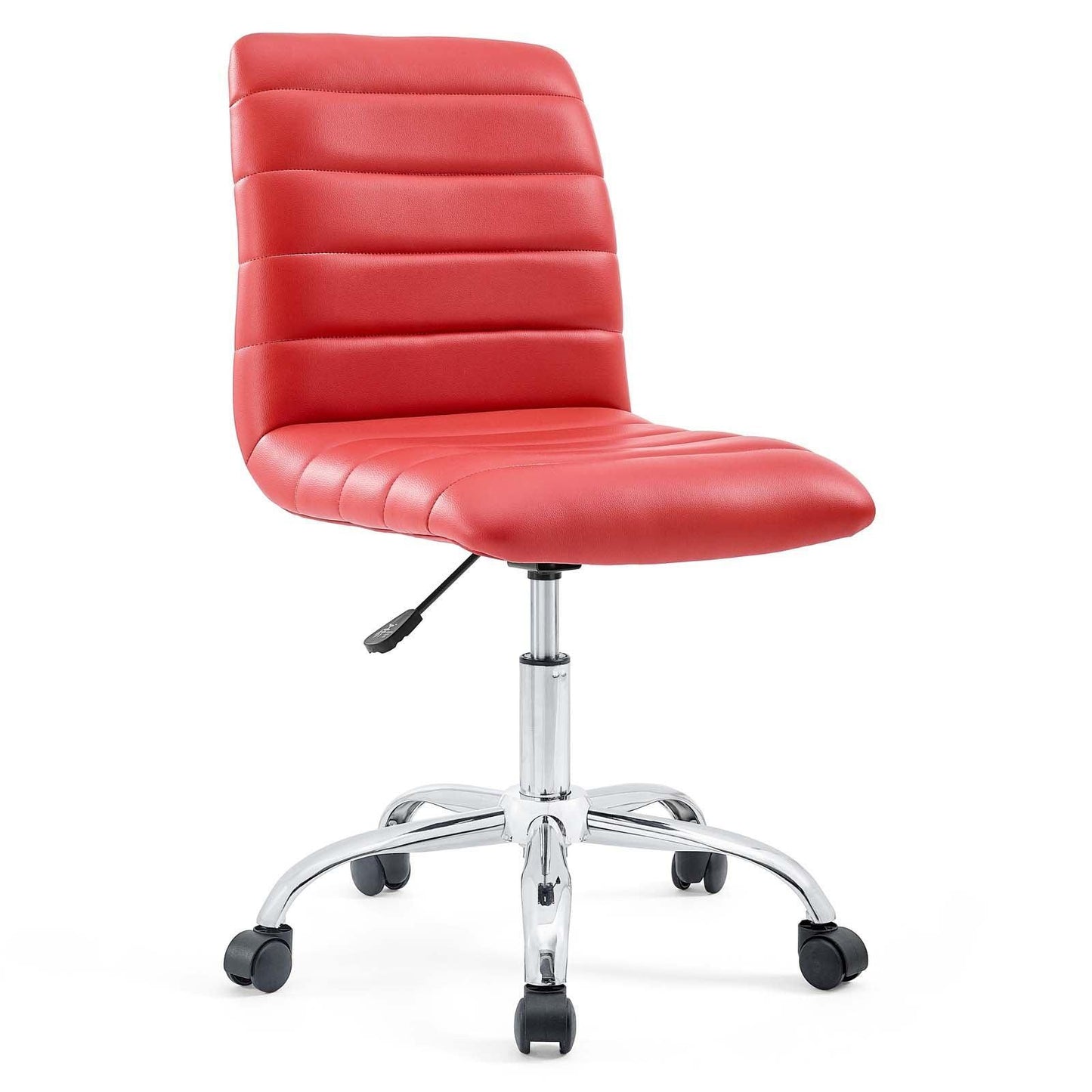 Modway Ripple Armless Mid Back Vinyl Office Chair FredCo