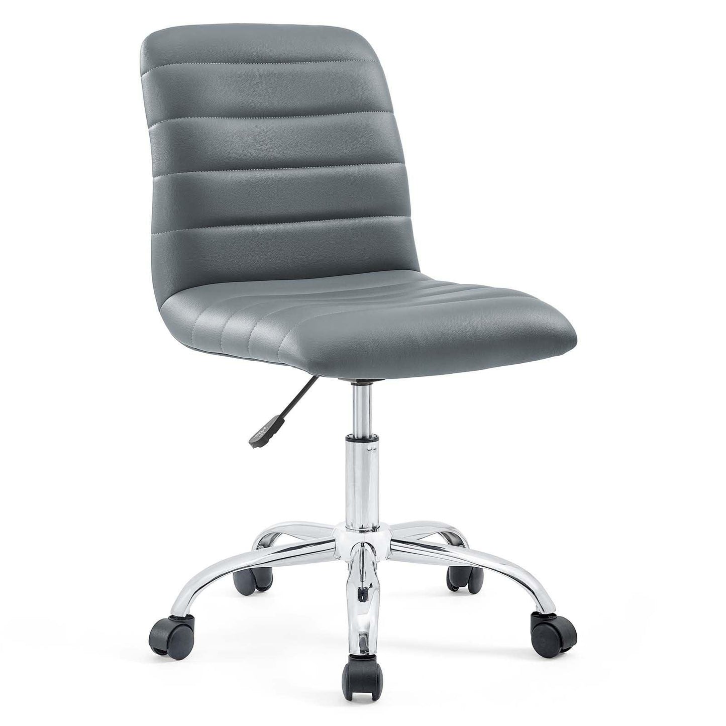 Modway Ripple Armless Mid Back Vinyl Office Chair FredCo