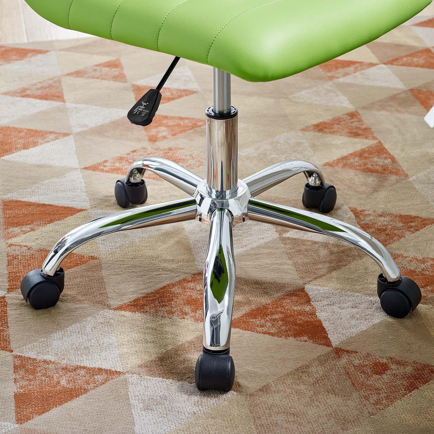 Modway Ripple Armless Mid Back Vinyl Office Chair FredCo