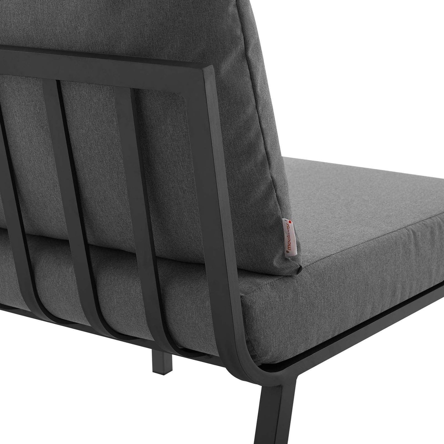 Modway Riverside Outdoor Patio Aluminum Armless Chair FredCo