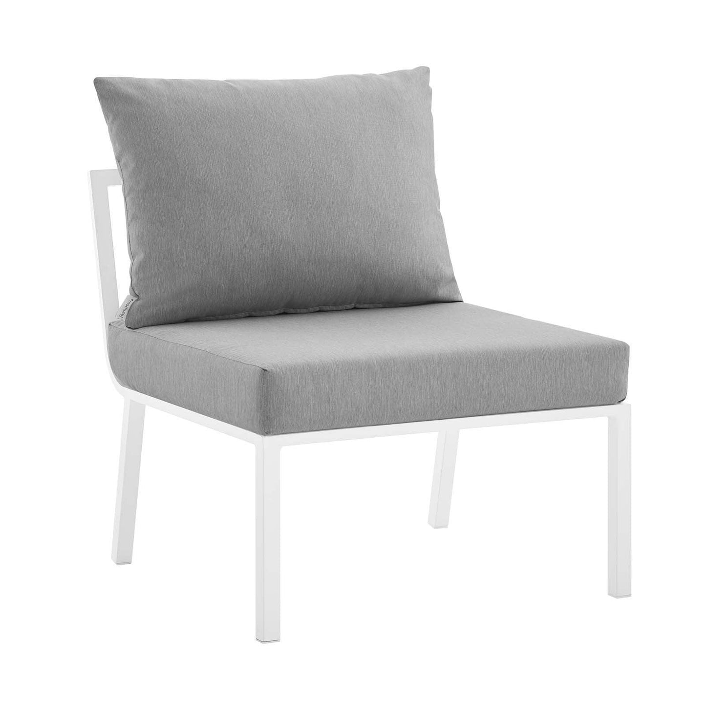 Modway Riverside Outdoor Patio Aluminum Armless Chair FredCo