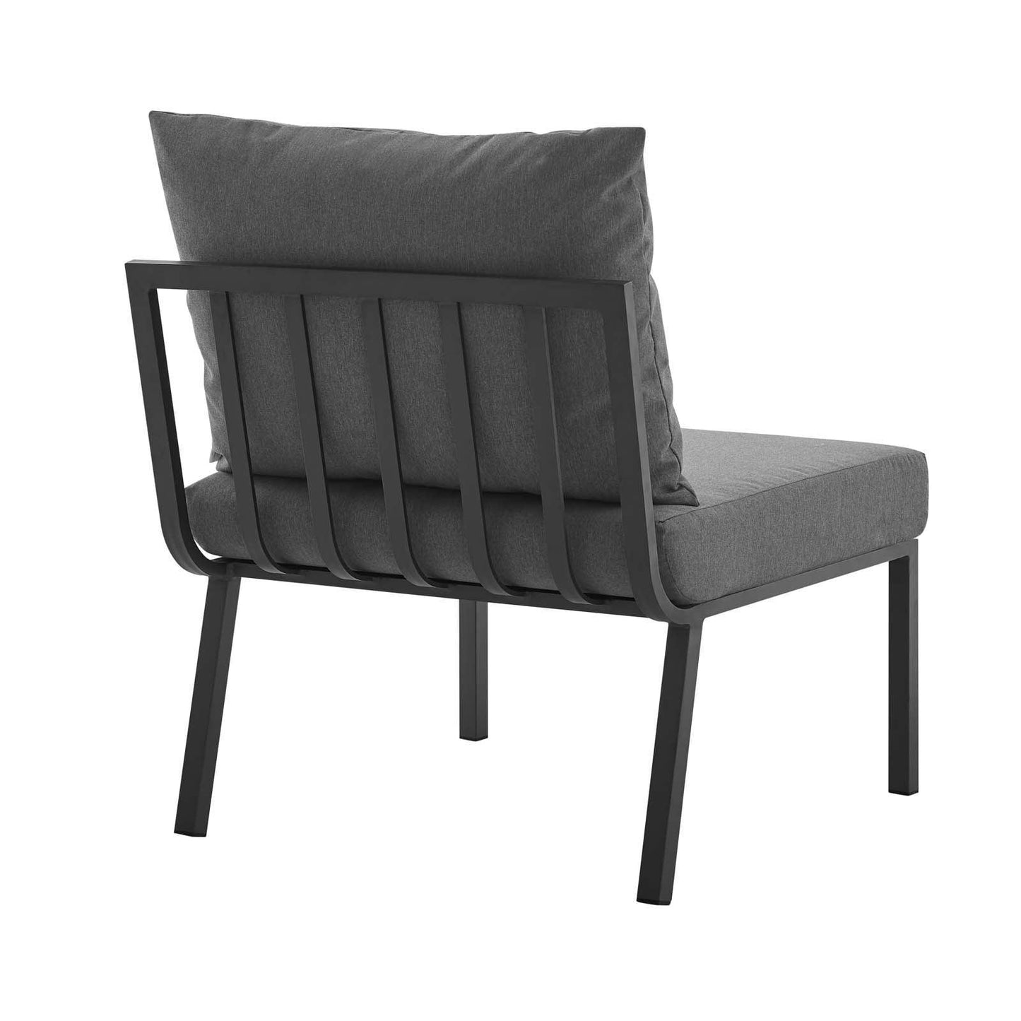 Modway Riverside Outdoor Patio Aluminum Armless Chair FredCo