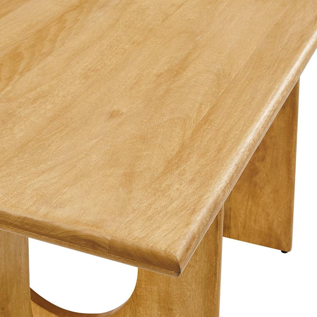 Modway Rivian Rectangular 70" Wood Dining Table Solid Mango Wood FredCo