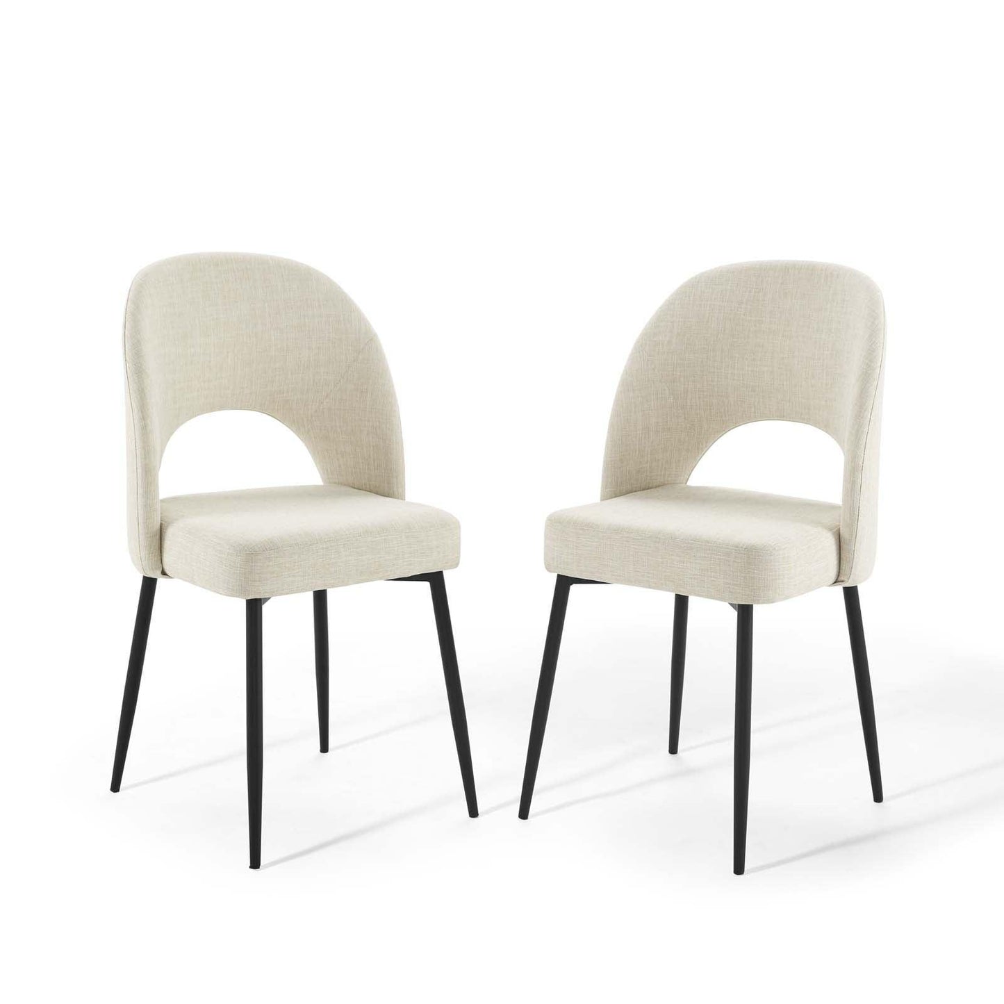 Modway Rouse Dining Side Chair Upholstered Fabric Set of 2 FredCo