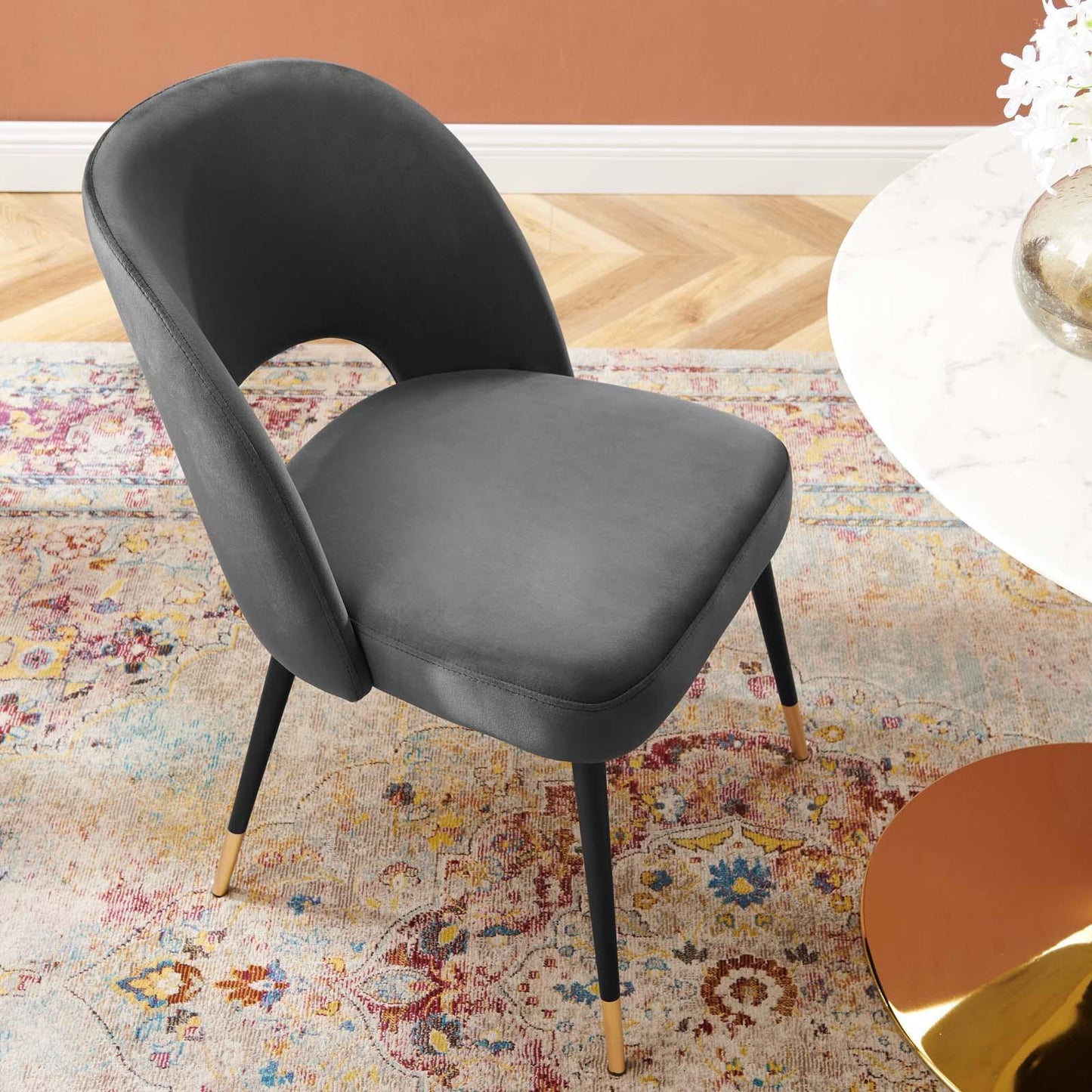 Modway Rouse Performance Velvet Dining Side Chair FredCo