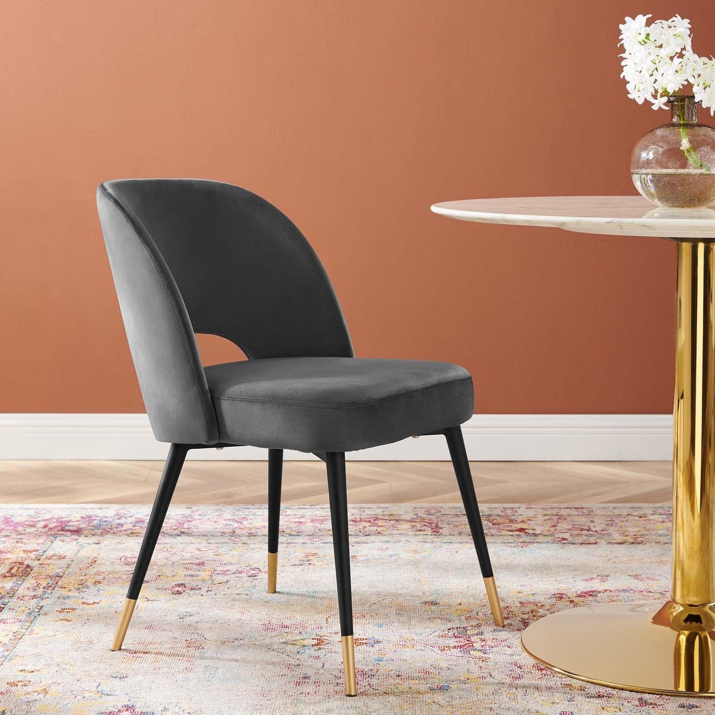 Modway Rouse Performance Velvet Dining Side Chair FredCo