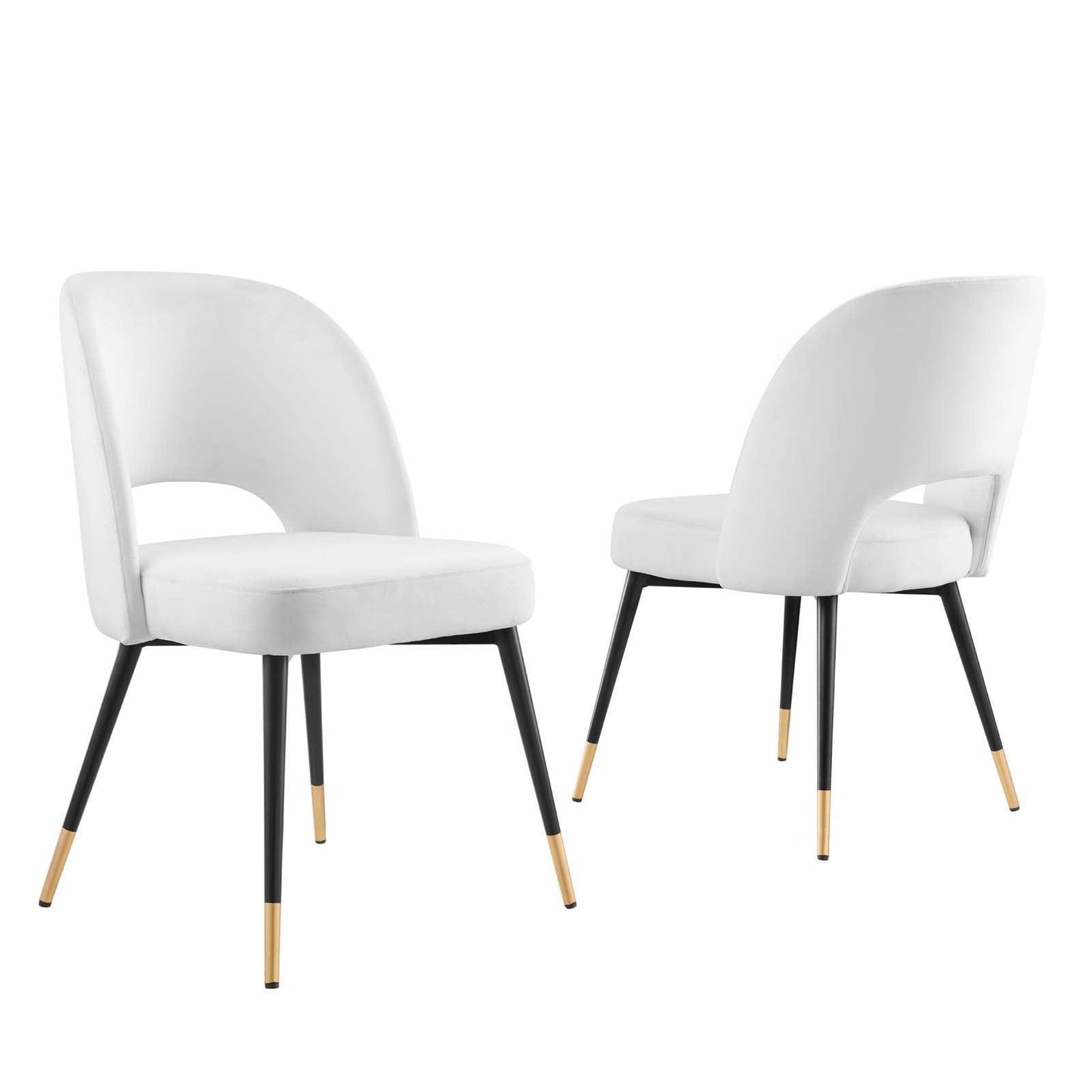 Modway Rouse Performance Velvet Dining Side Chairs - Set of 2 FredCo