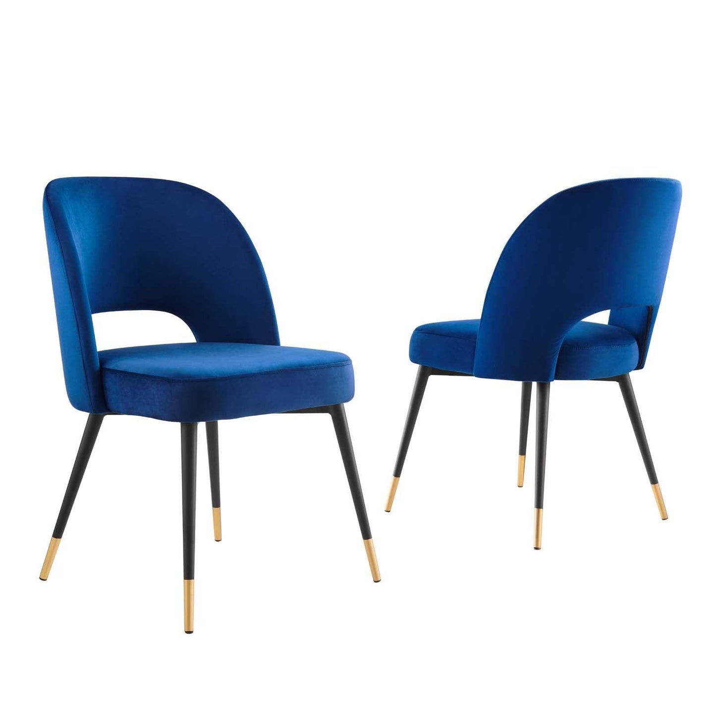 Modway Rouse Performance Velvet Dining Side Chairs - Set of 2 FredCo