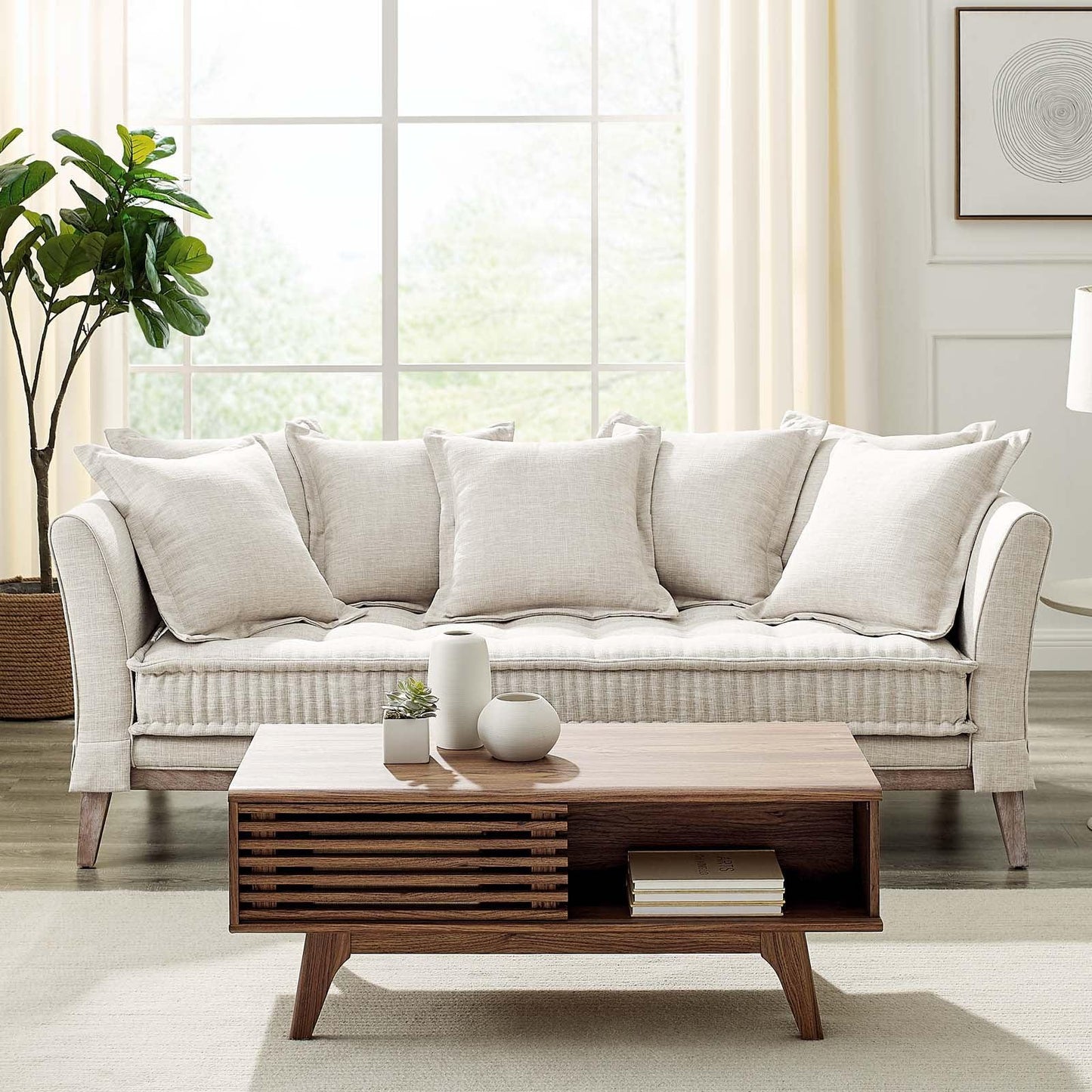Modway Rowan Fabric Sofa FredCo