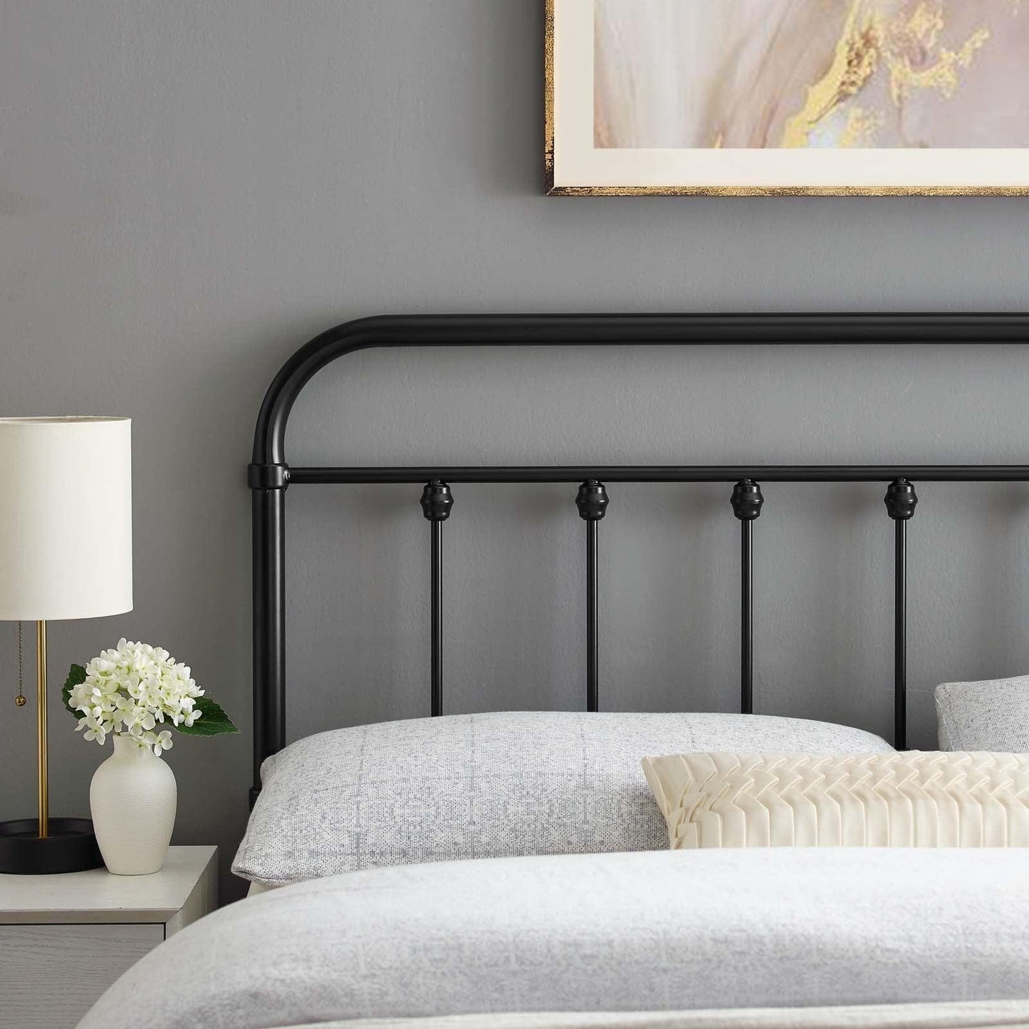 Modway Sage Queen Metal Headboard FredCo
