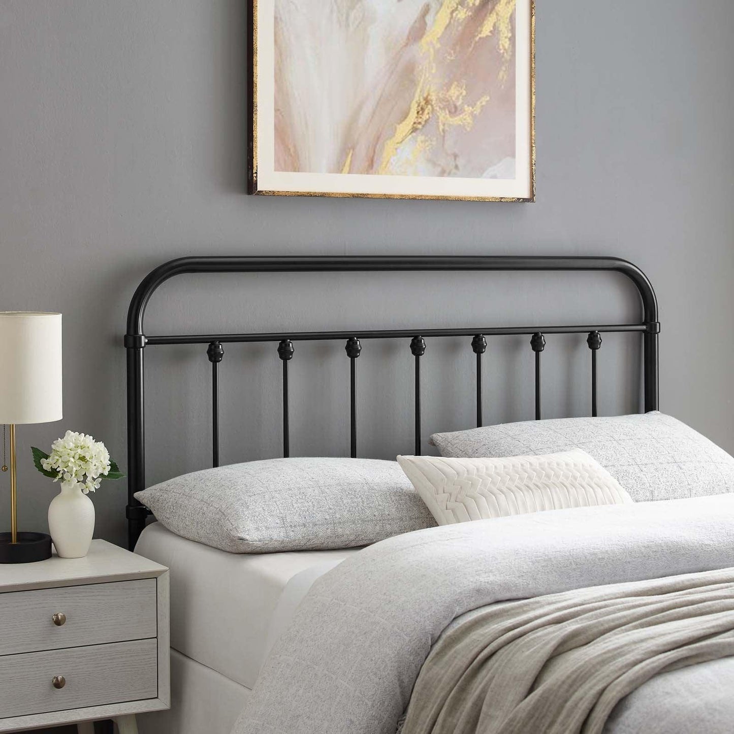 Modway Sage Queen Metal Headboard FredCo