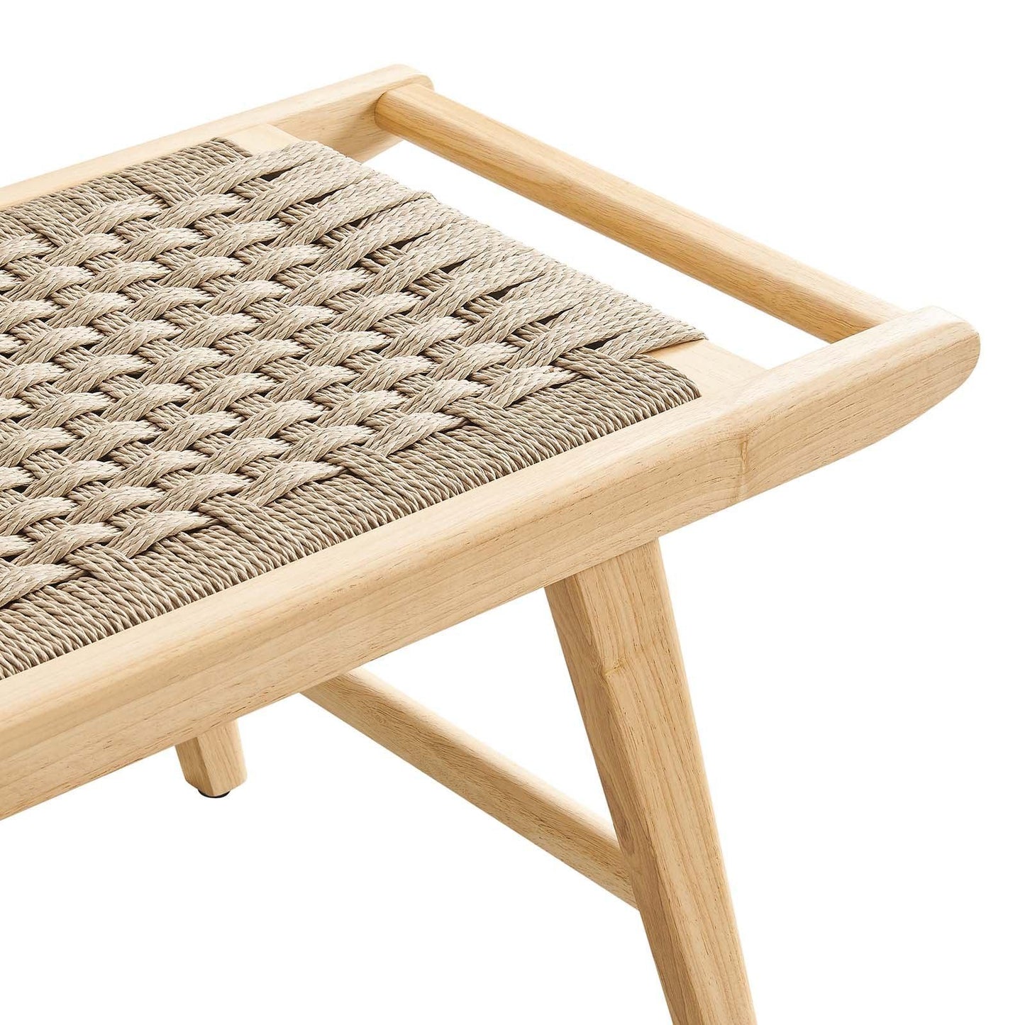 Modway Saoirse 47" Wove Rope Wood Bench, EEI-6552 FredCo