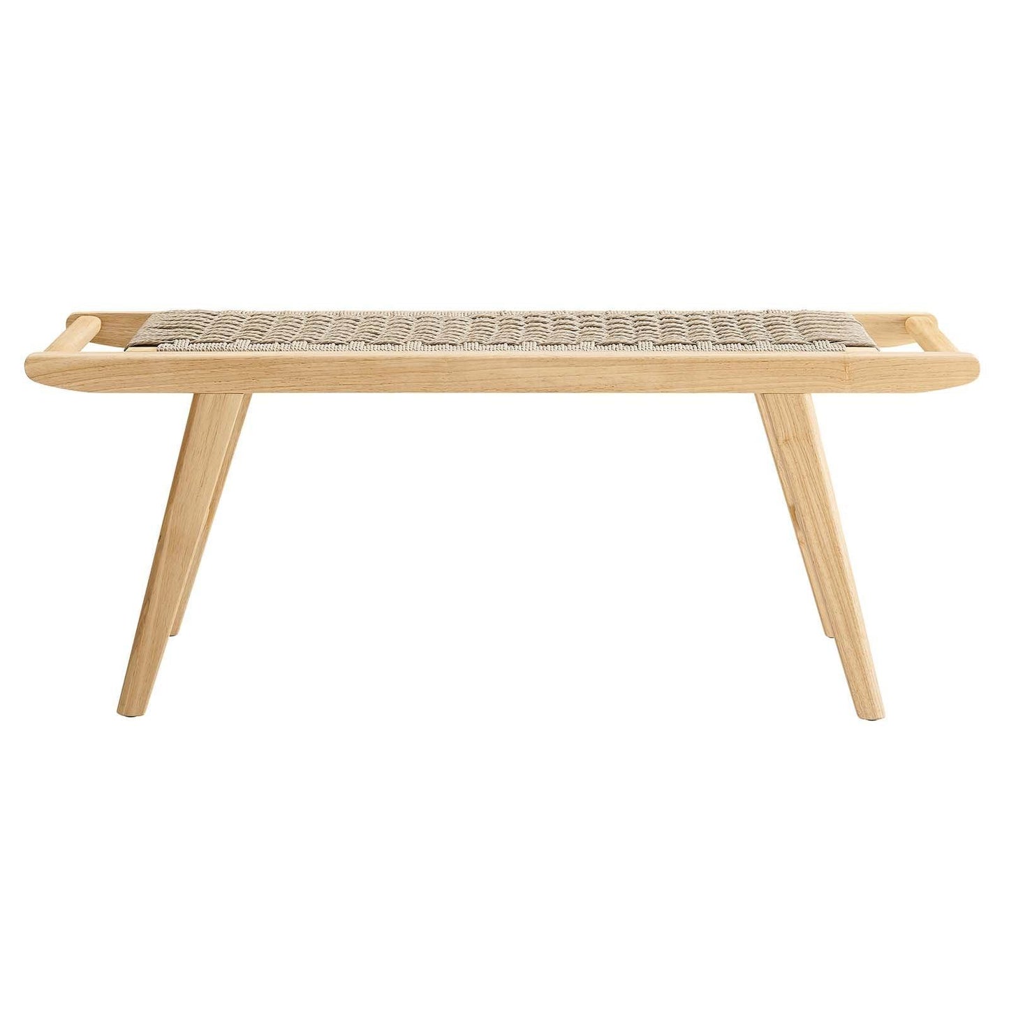 Modway Saoirse 47" Wove Rope Wood Bench, EEI-6552 FredCo