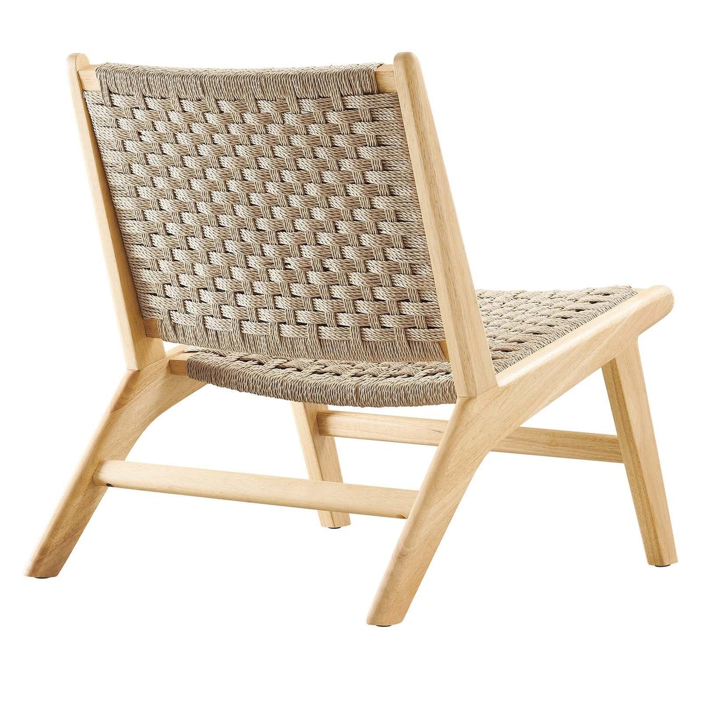 Modway Saoirse Woven Rope Wood Accent Lounge Chair, EEI-6543 FredCo