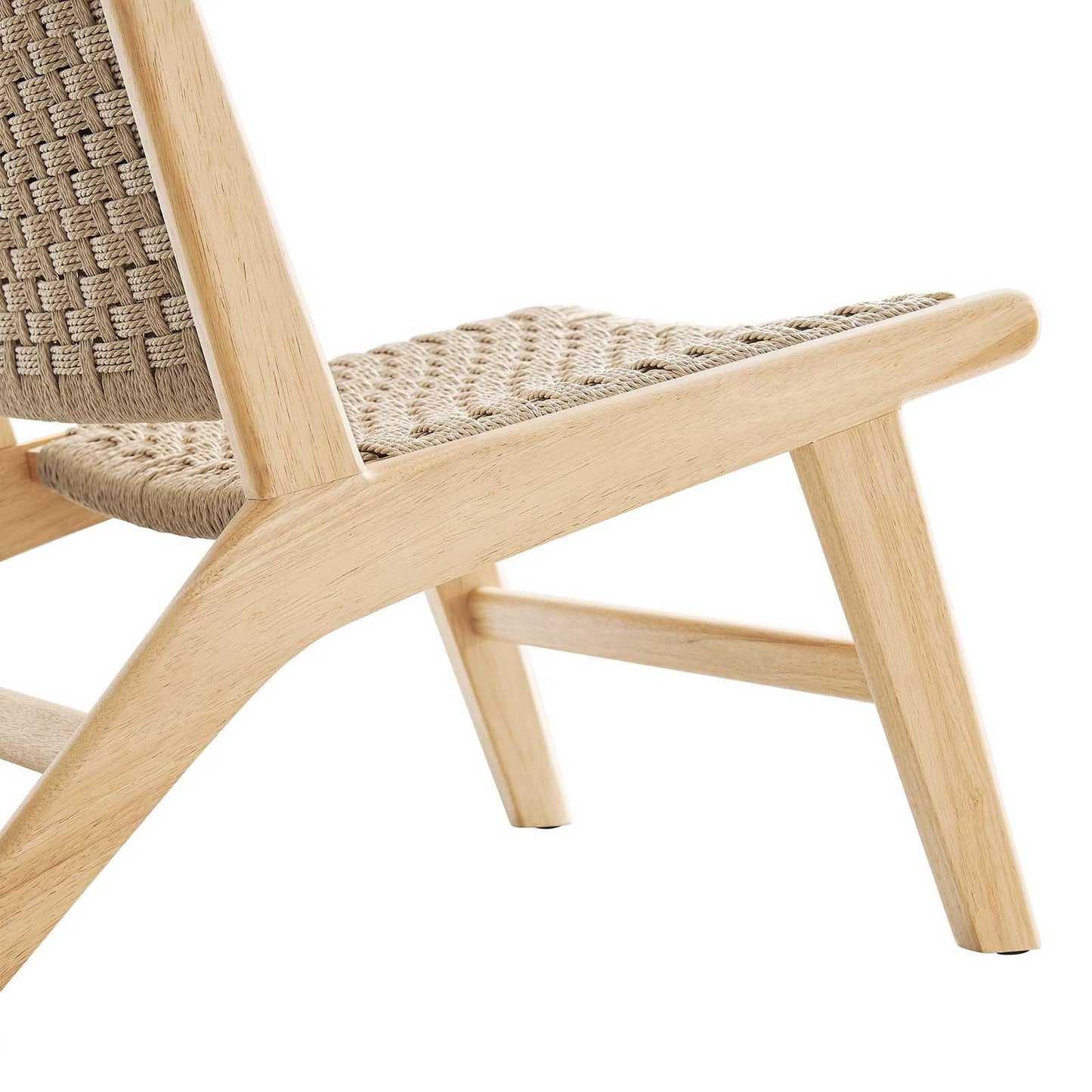 Modway Saoirse Woven Rope Wood Accent Lounge Chair, EEI-6543 FredCo