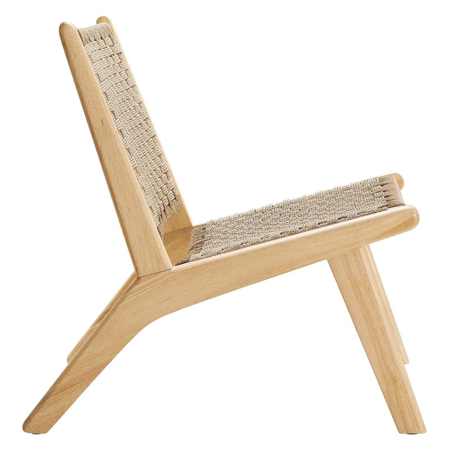 Modway Saoirse Woven Rope Wood Accent Lounge Chair, EEI-6543 FredCo