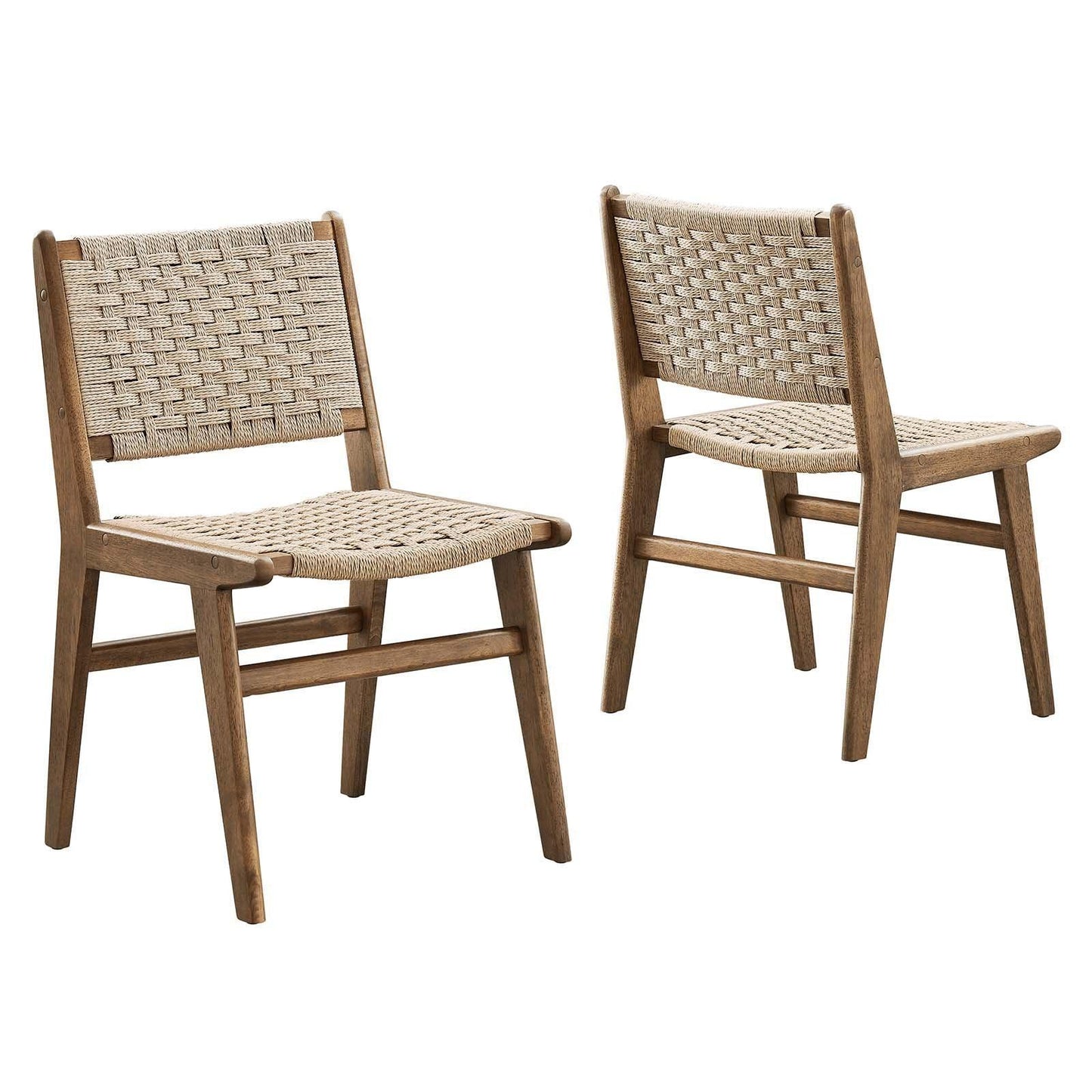 Modway Saoirse Woven Rope Wood Dining Side Chair, EEI-6545 FredCo