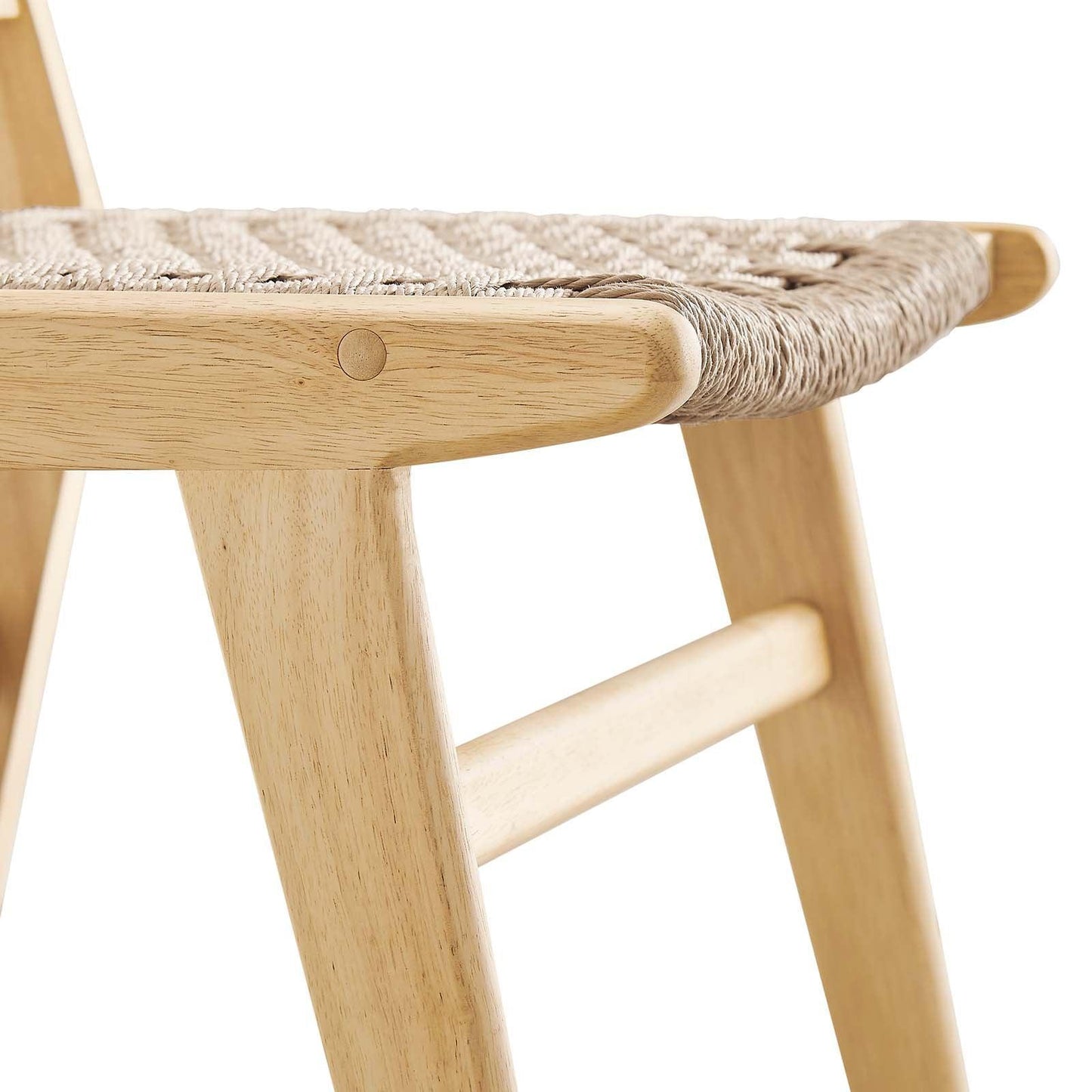 Modway Saoirse Woven Rope Wood Dining Side Chair, EEI-6545 FredCo