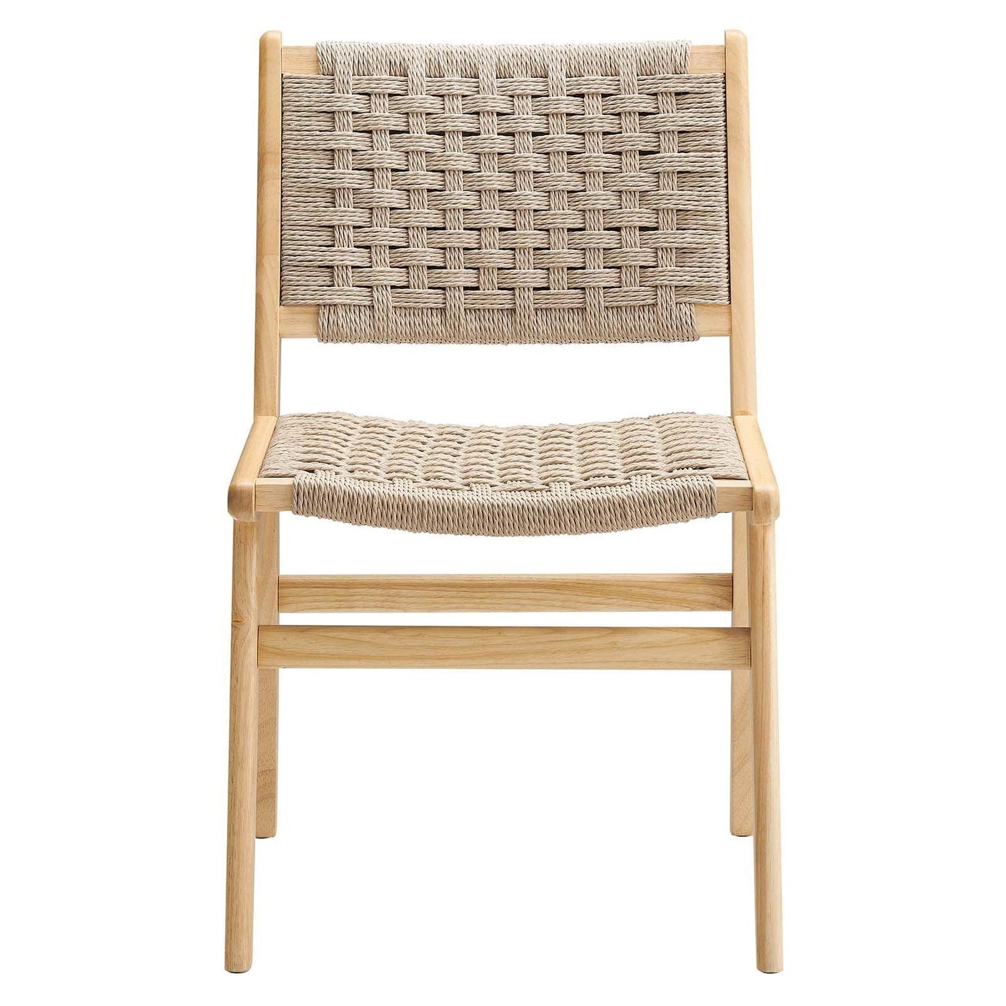 Modway Saoirse Woven Rope Wood Dining Side Chair, EEI-6545 FredCo