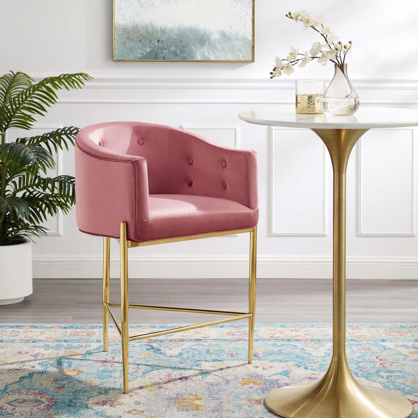 Modway Savour Tufted Counter Stool FredCo