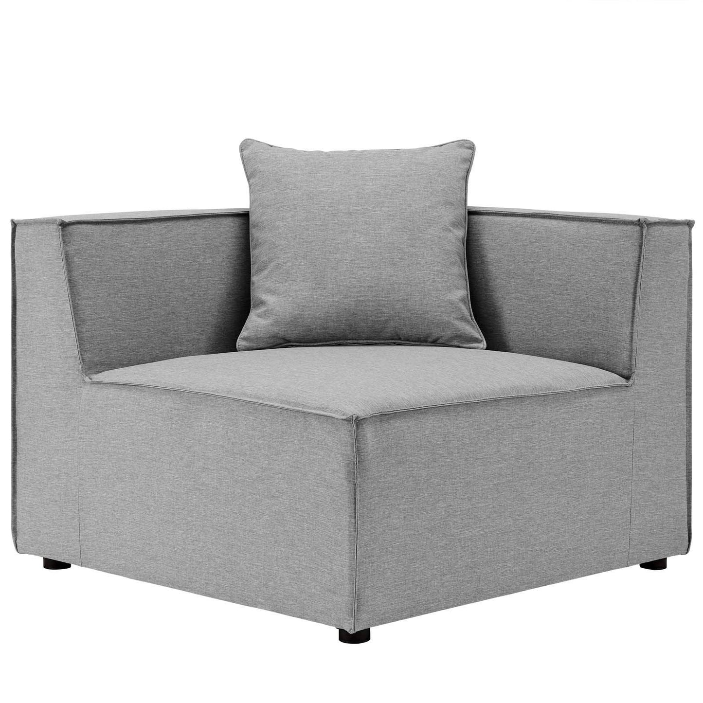 Modway Saybrook Outdoor Patio Upholstered 6-Piece Sectional Sofa FredCo