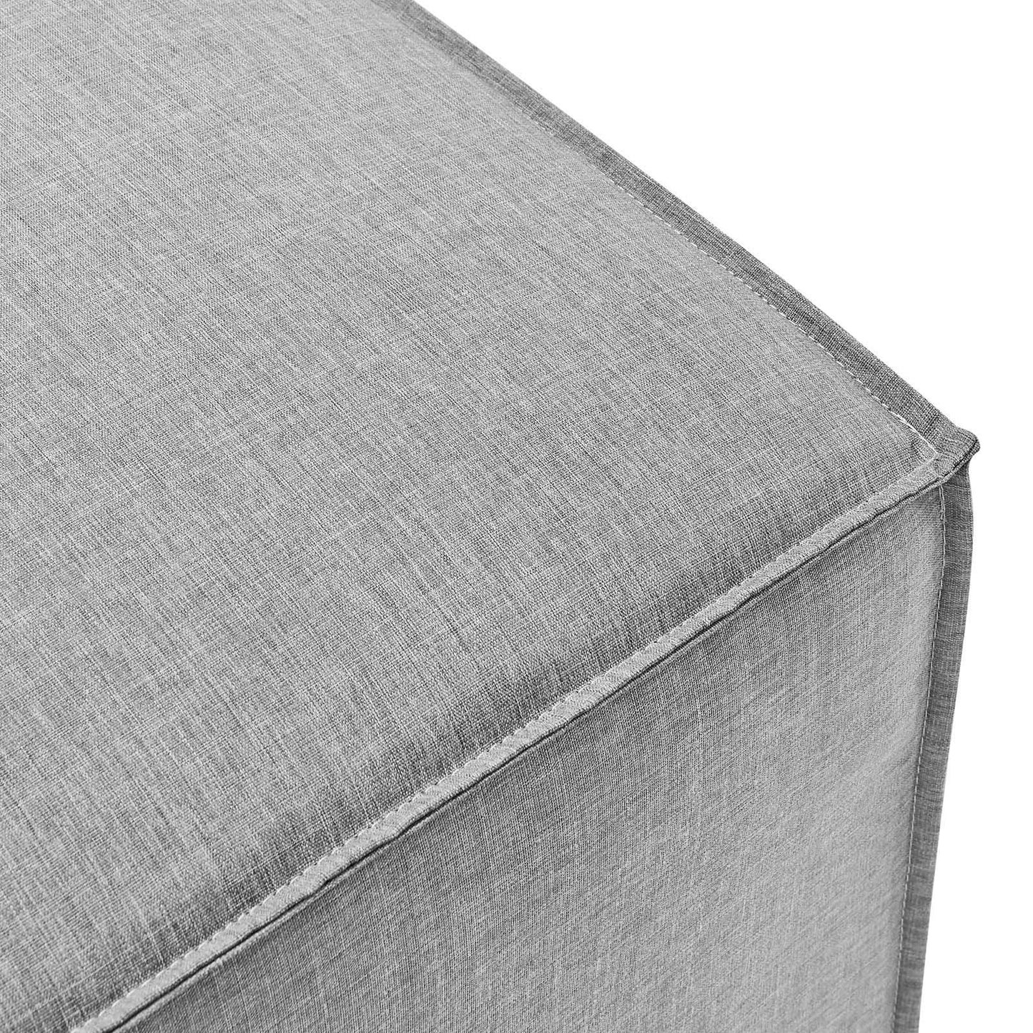 Modway Saybrook Outdoor Patio Upholstered Loveseat and Ottoman Set FredCo